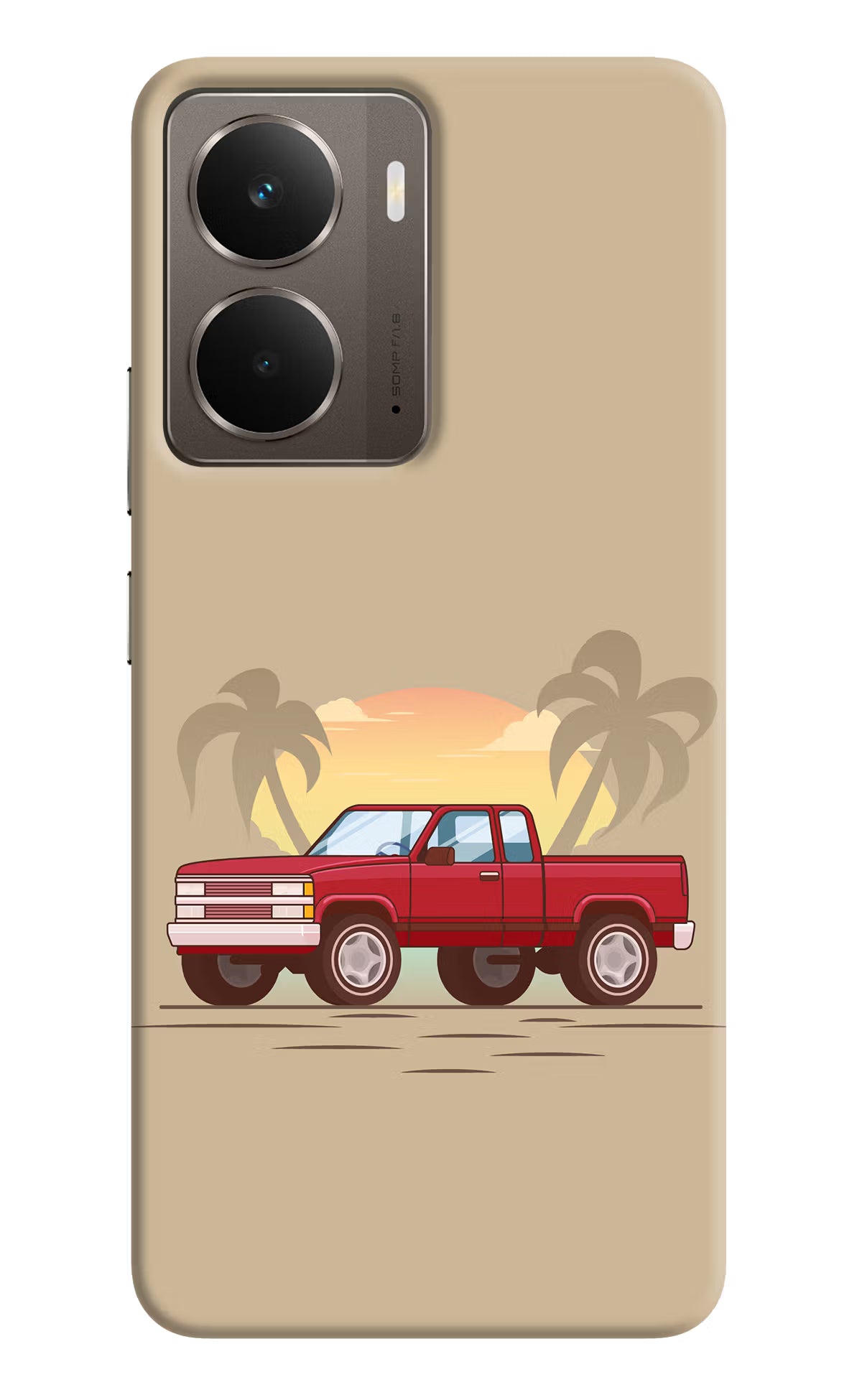 Desert Classic Drive Realme P3 Back Cover - Desert Classic Drive Realme P3 Hard Case Back Cover by Casekaro Desert Classic Drive Realme P3 Hard Case Back Cover by Casekaro