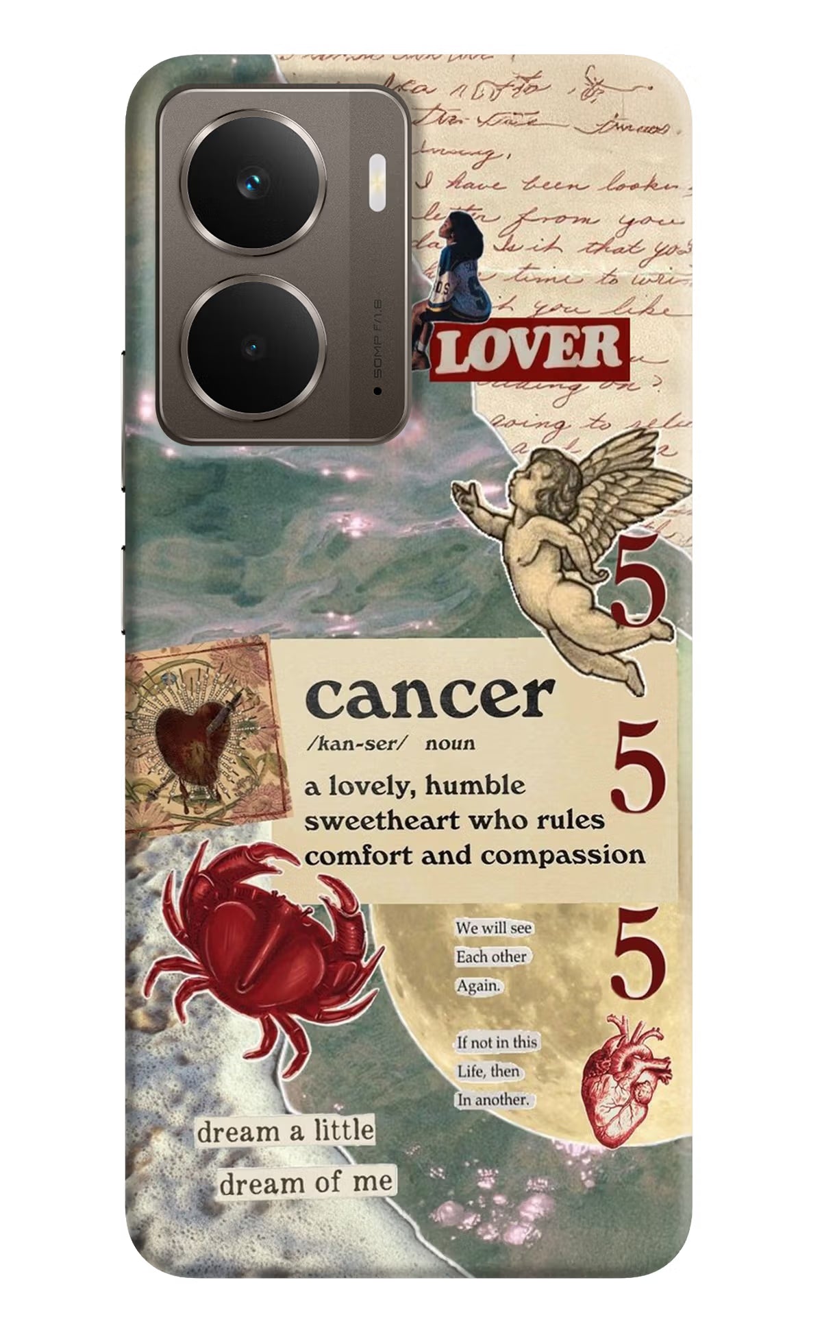 Cancer Zodiac Realme P3 Back Cover - Cancer Zodiac Realme P3 Hard Case Back Cover by Casekaro Cancer Zodiac Realme P3 Hard Case Back Cover by Casekaro