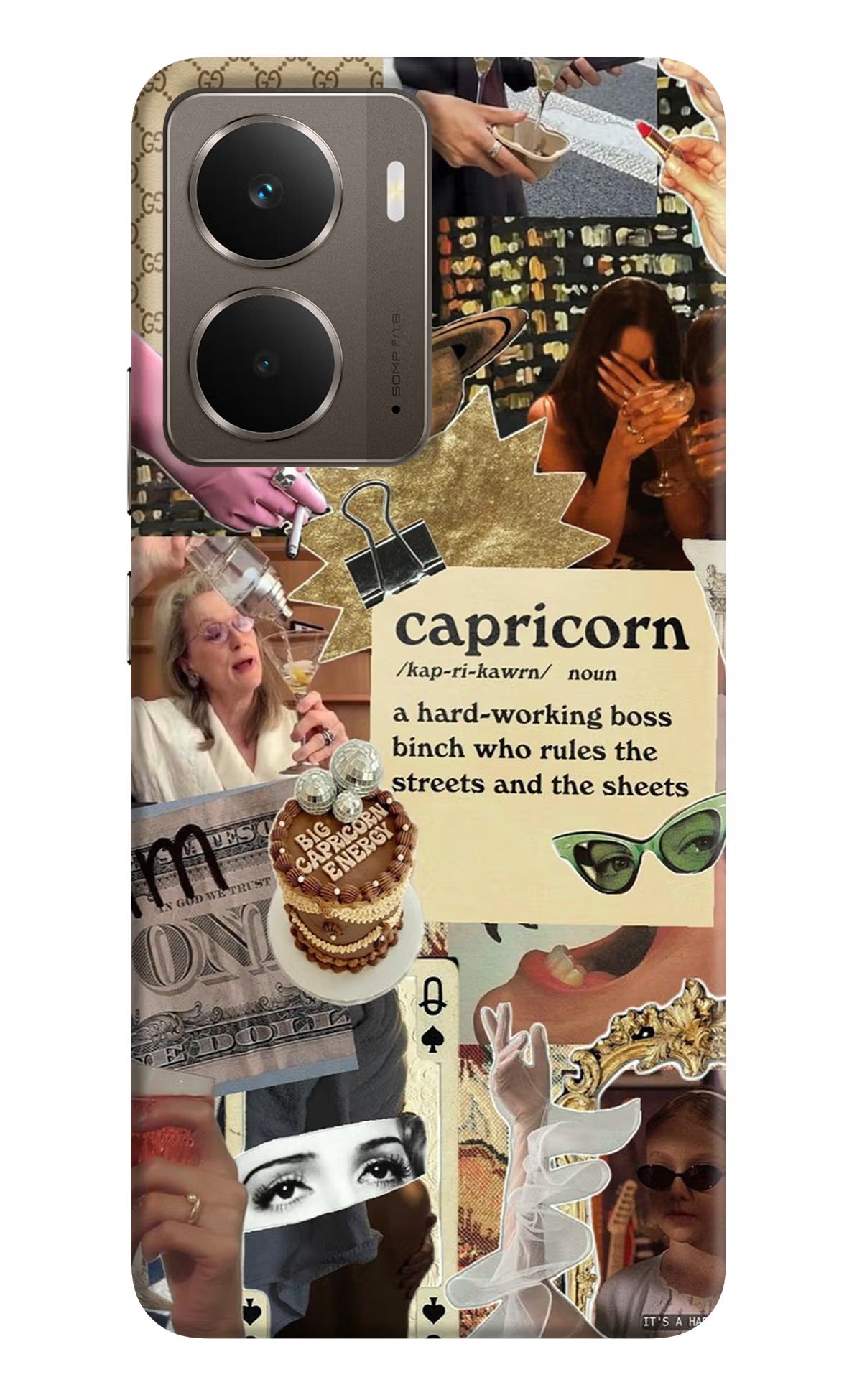Capricorn Zodiac Realme P3 Back Cover - Capricorn Zodiac Realme P3 Hard Case Back Cover by Casekaro Capricorn Zodiac Realme P3 Hard Case Back Cover by Casekaro