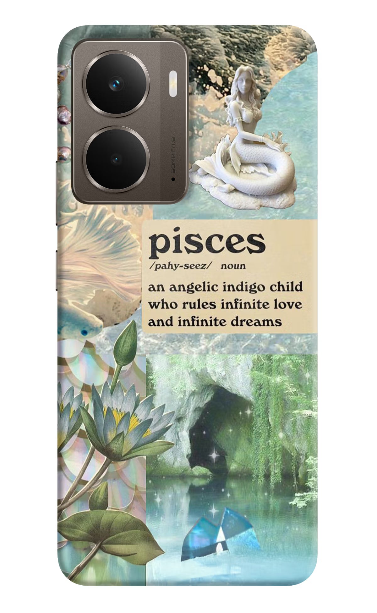 Pisces Zodiac Realme P3 Back Cover - Pisces Zodiac Realme P3 Hard Case Back Cover by Casekaro Pisces Zodiac Realme P3 Hard Case Back Cover by Casekaro