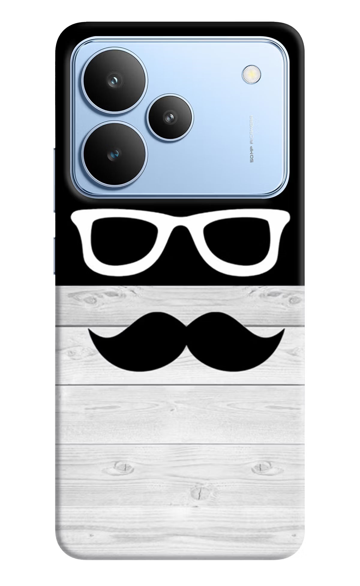 Mustache Realme P4 Back Cover - Mustache Realme P4 Hard Case Back Cover by Casekaro Mustache Realme P4 Hard Case Back Cover by Casekaro