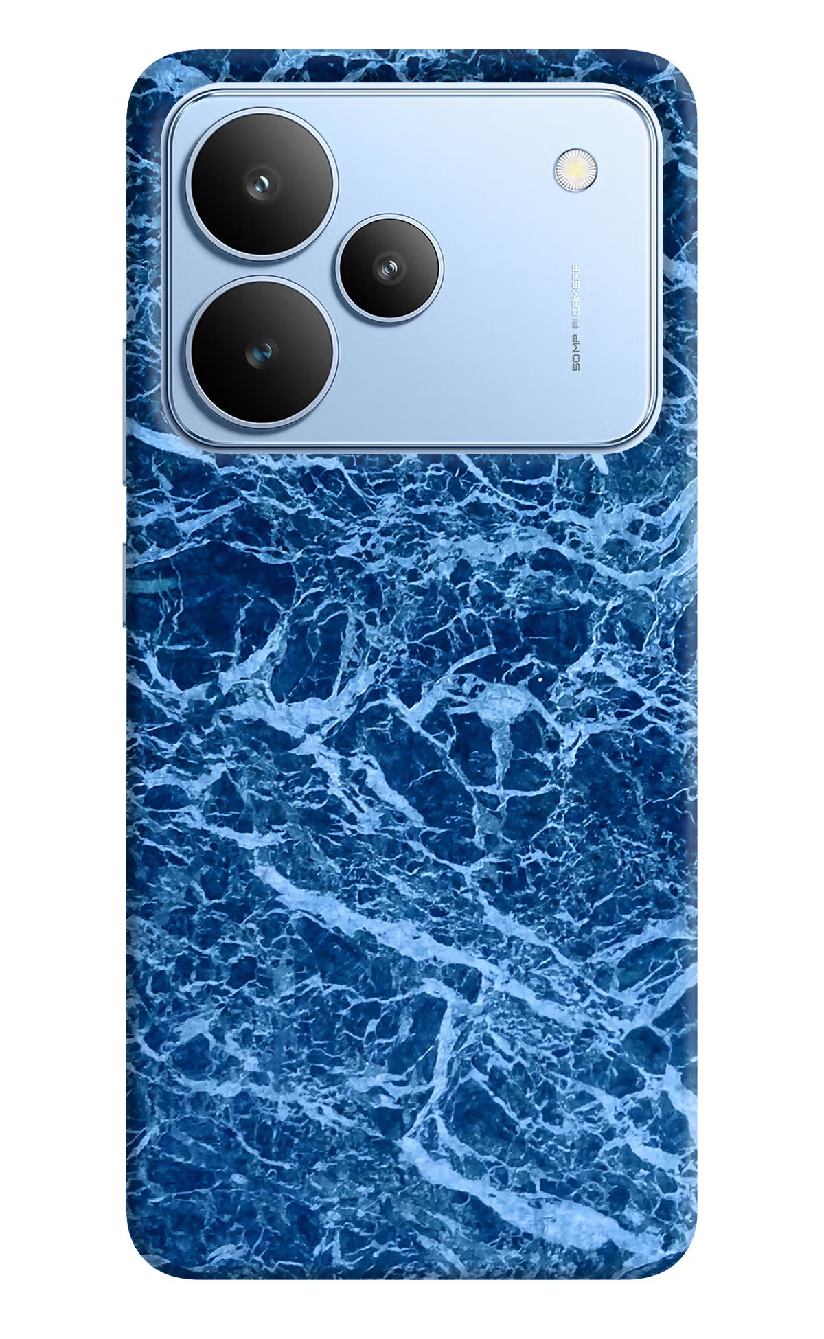 Blue Marble Realme P4 Back Cover - Blue Marble Realme P4 Hard Case Back Cover by Casekaro Blue Marble Realme P4 Hard Case Back Cover by Casekaro