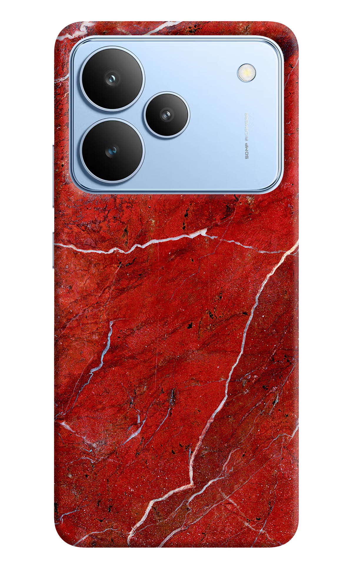 Red Marble Design Realme P4 Back Cover - Red Marble Design Realme P4 Hard Case Back Cover by Casekaro Red Marble Design Realme P4 Hard Case Back Cover by Casekaro
