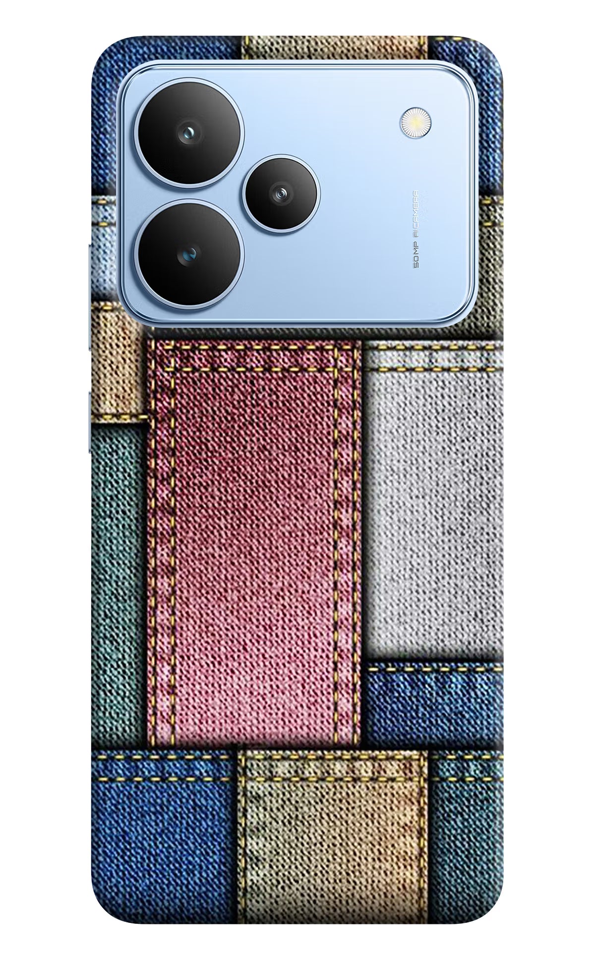 Multicolor Jeans Realme P4 Back Cover - Multicolor Jeans Realme P4 Hard Case Back Cover by Casekaro Multicolor Jeans Realme P4 Hard Case Back Cover by Casekaro