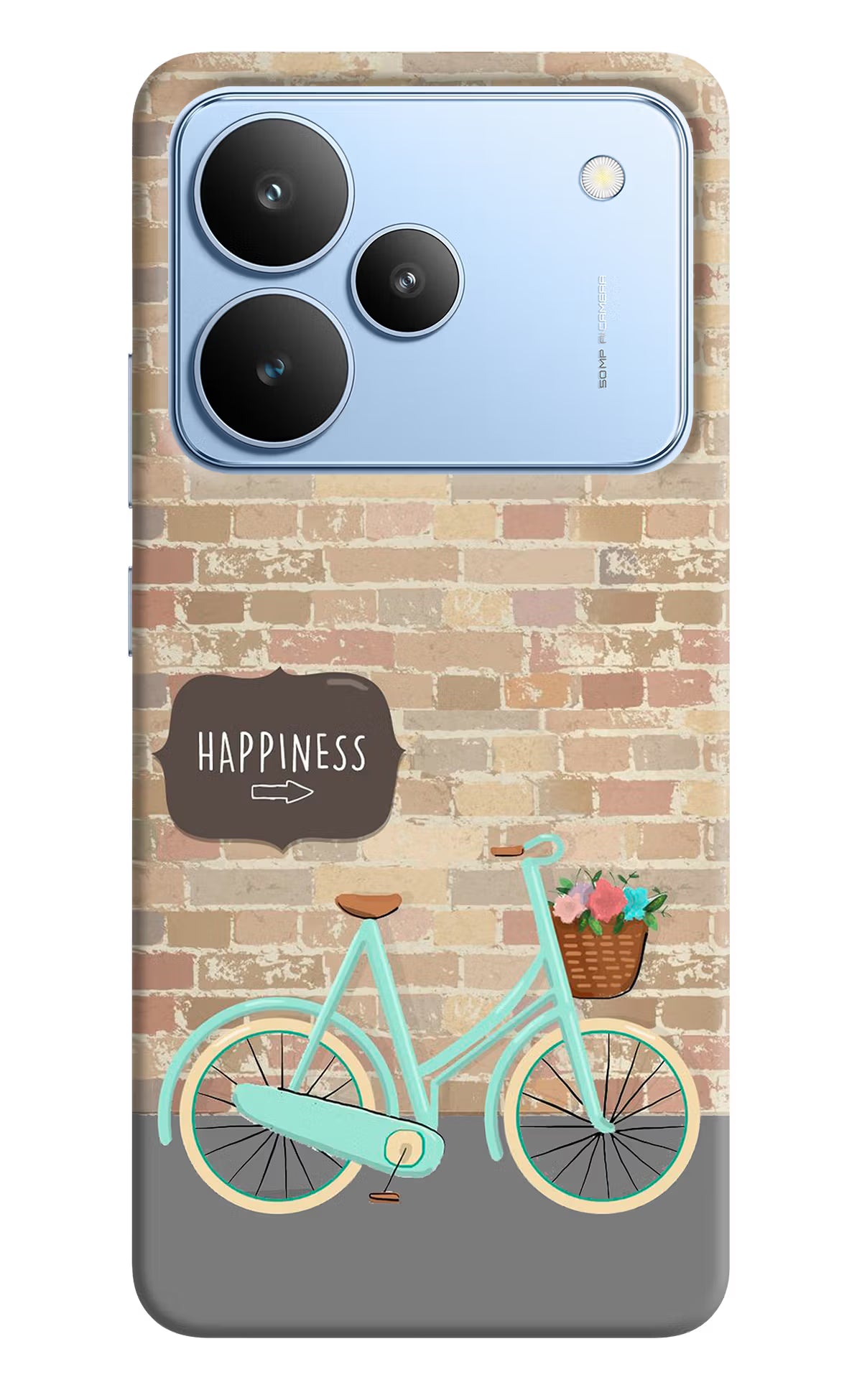 Happiness Artwork Realme P4 Back Cover - Happiness Artwork Realme P4 Hard Case Back Cover by Casekaro Happiness Artwork Realme P4 Hard Case Back Cover by Casekaro