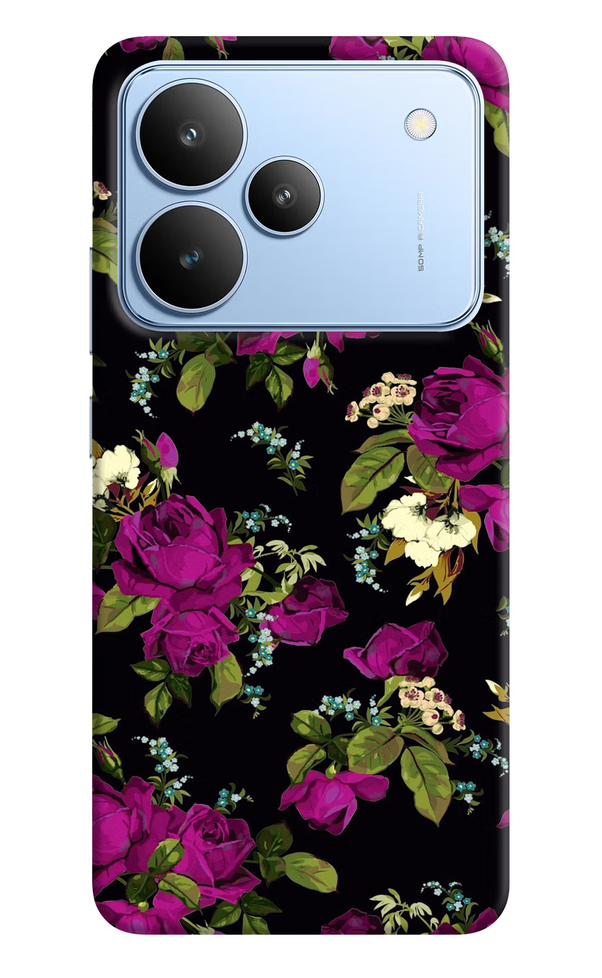 Flowers Realme P4 Back Cover - Flowers Realme P4 Hard Case Back Cover by Casekaro Flowers Realme P4 Hard Case Back Cover by Casekaro