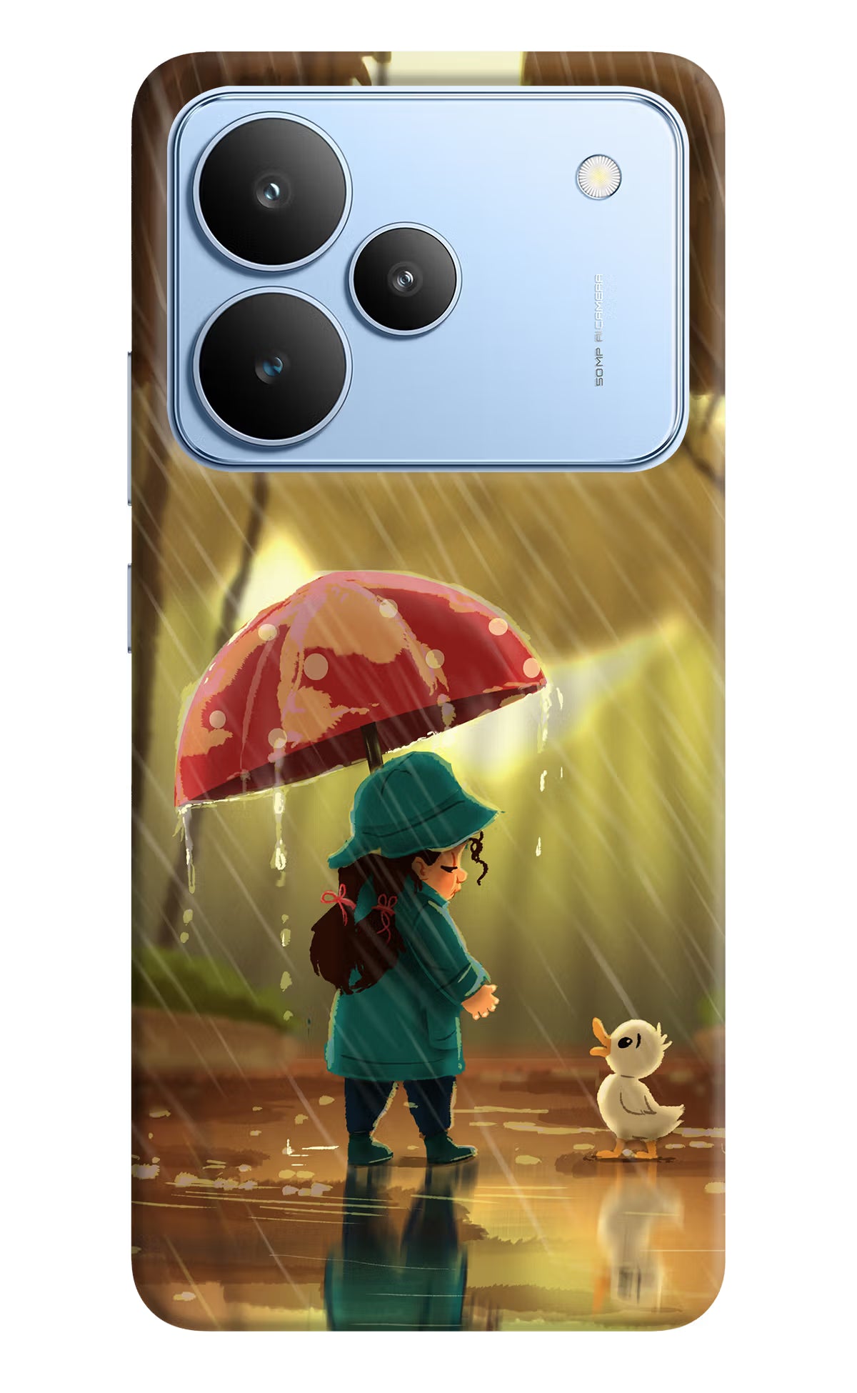 Rainy Day Realme P4 Back Cover - Rainy Day Realme P4 Hard Case Back Cover by Casekaro Rainy Day Realme P4 Hard Case Back Cover by Casekaro