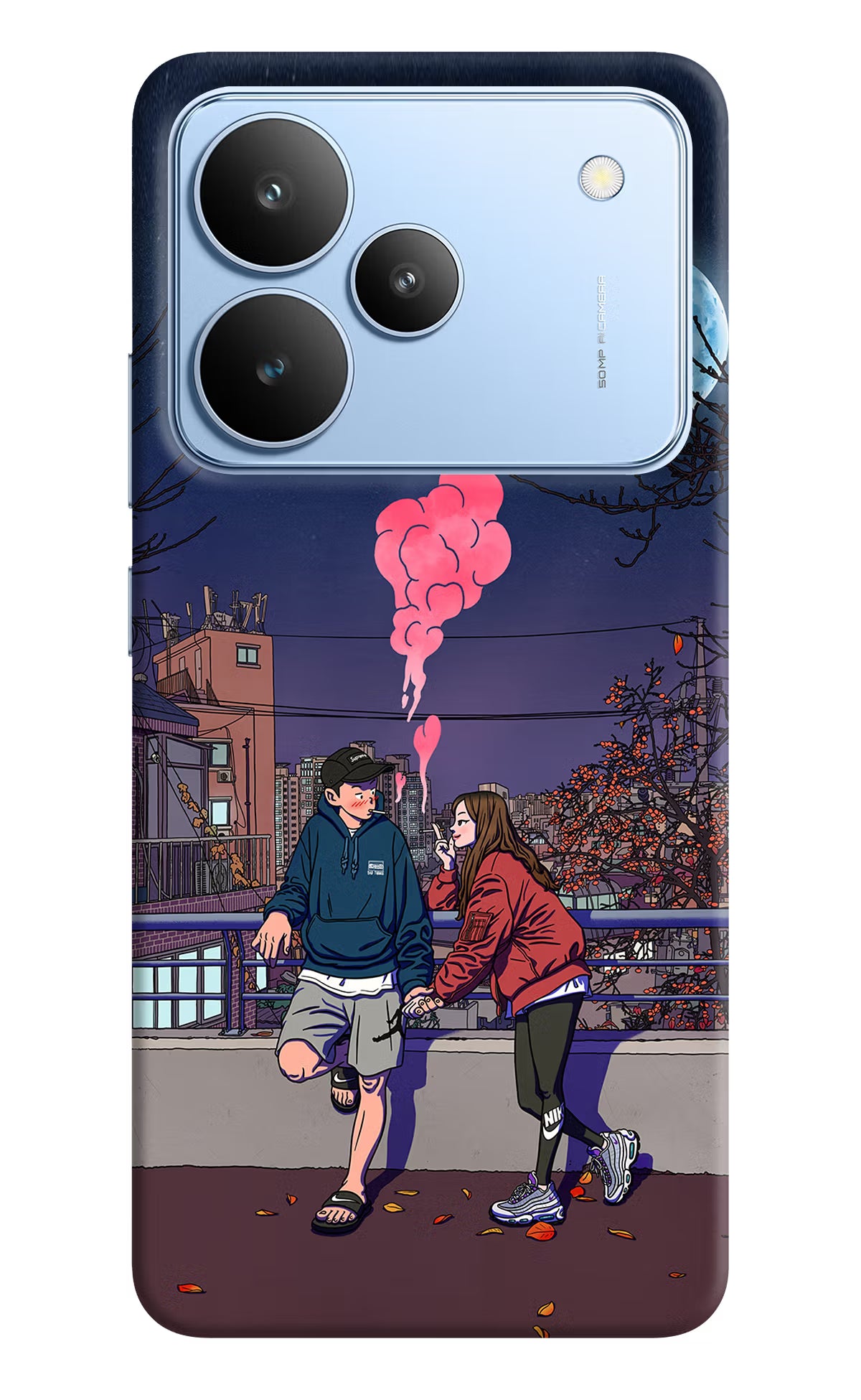 Chilling Couple Realme P4 Back Cover - Chilling Couple Realme P4 Hard Case Back Cover by Casekaro Chilling Couple Realme P4 Hard Case Back Cover by Casekaro