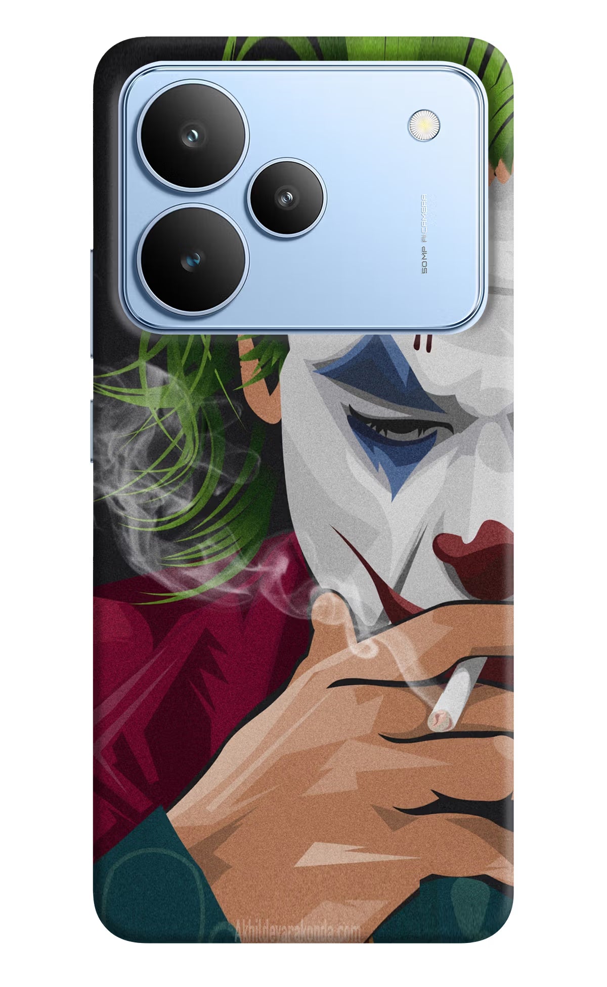 Joker Smoking Realme P4 Back Cover - Joker Smoking Realme P4 Hard Case Back Cover by Casekaro Joker Smoking Realme P4 Hard Case Back Cover by Casekaro
