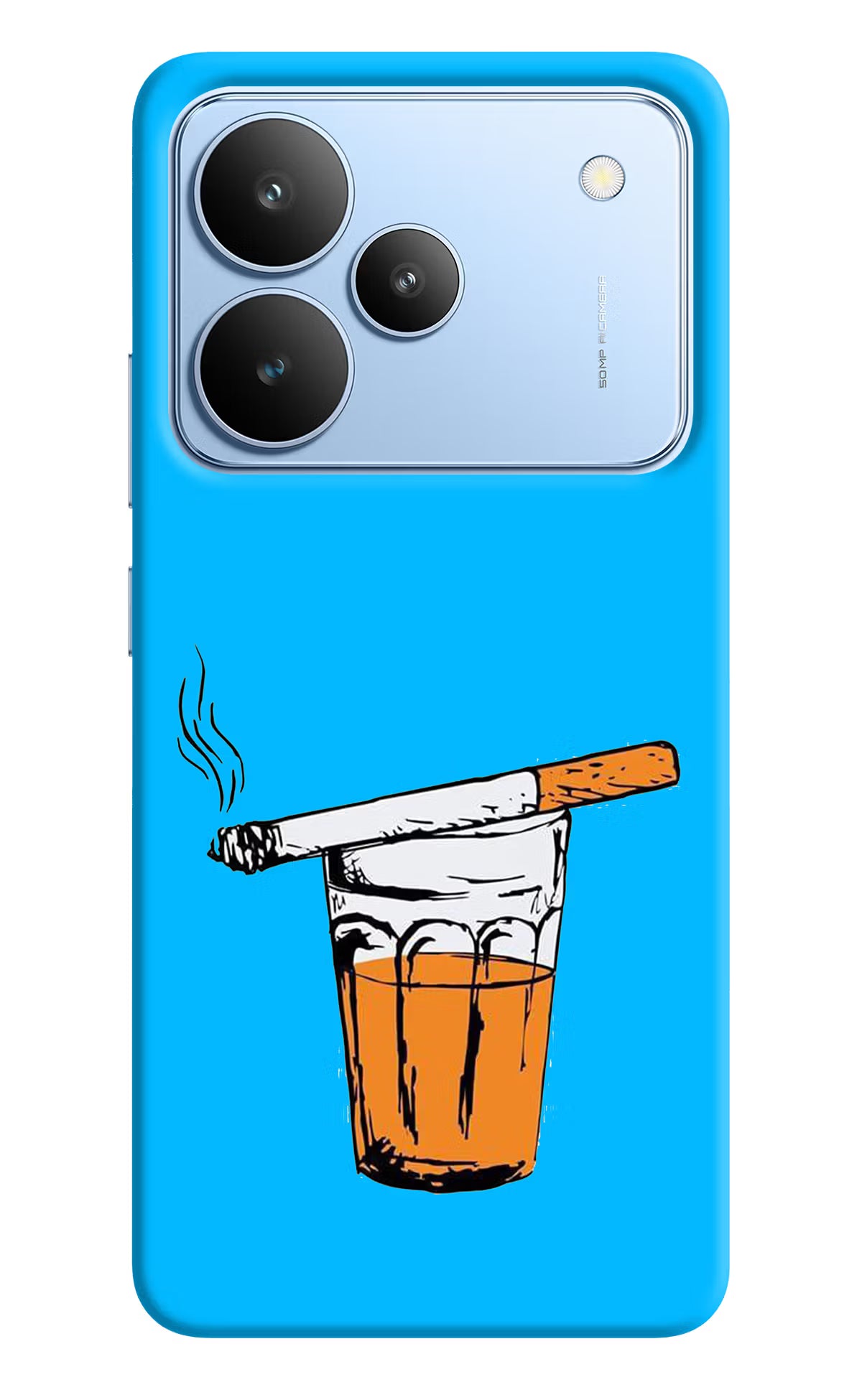 Chai Sutta Realme P4 Back Cover - Chai Sutta Realme P4 Hard Case Back Cover by Casekaro Chai Sutta Realme P4 Hard Case Back Cover by Casekaro