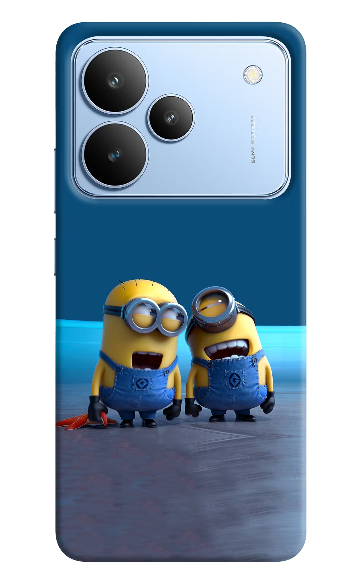 Minion Laughing Realme P4 Back Cover - Minion Laughing Realme P4 Hard Case Back Cover by Casekaro Minion Laughing Realme P4 Hard Case Back Cover by Casekaro