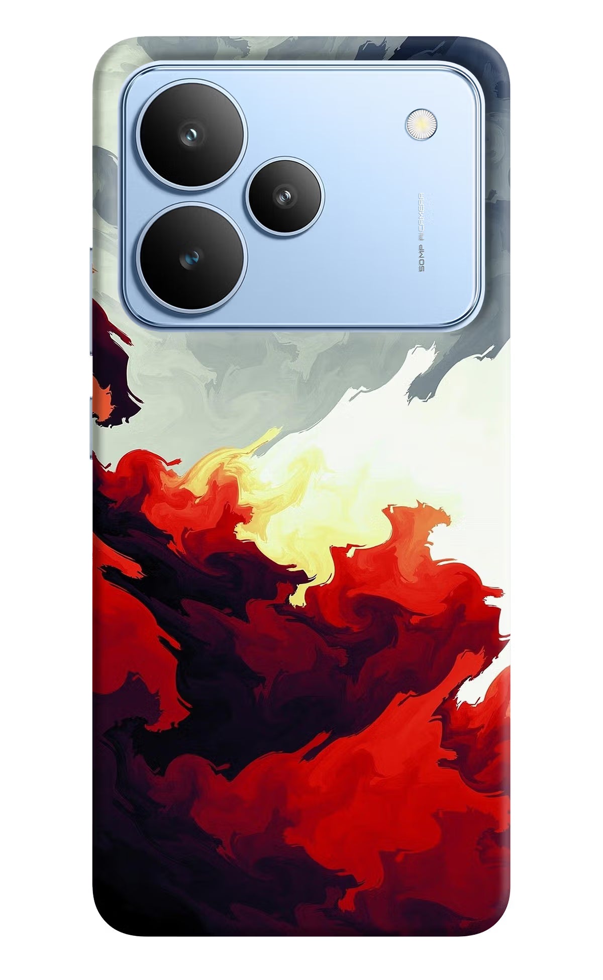 Fire Cloud Realme P4 Back Cover - Fire Cloud Realme P4 Hard Case Back Cover by Casekaro Fire Cloud Realme P4 Hard Case Back Cover by Casekaro