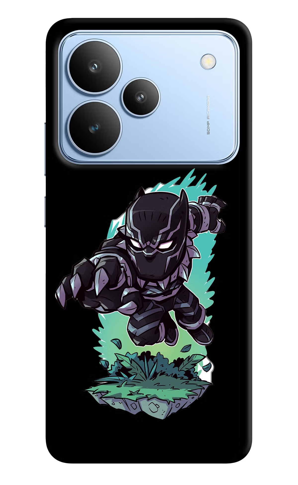 Black Panther Realme P4 Back Cover - Black Panther Realme P4 Hard Case Back Cover by Casekaro Black Panther Realme P4 Hard Case Back Cover by Casekaro
