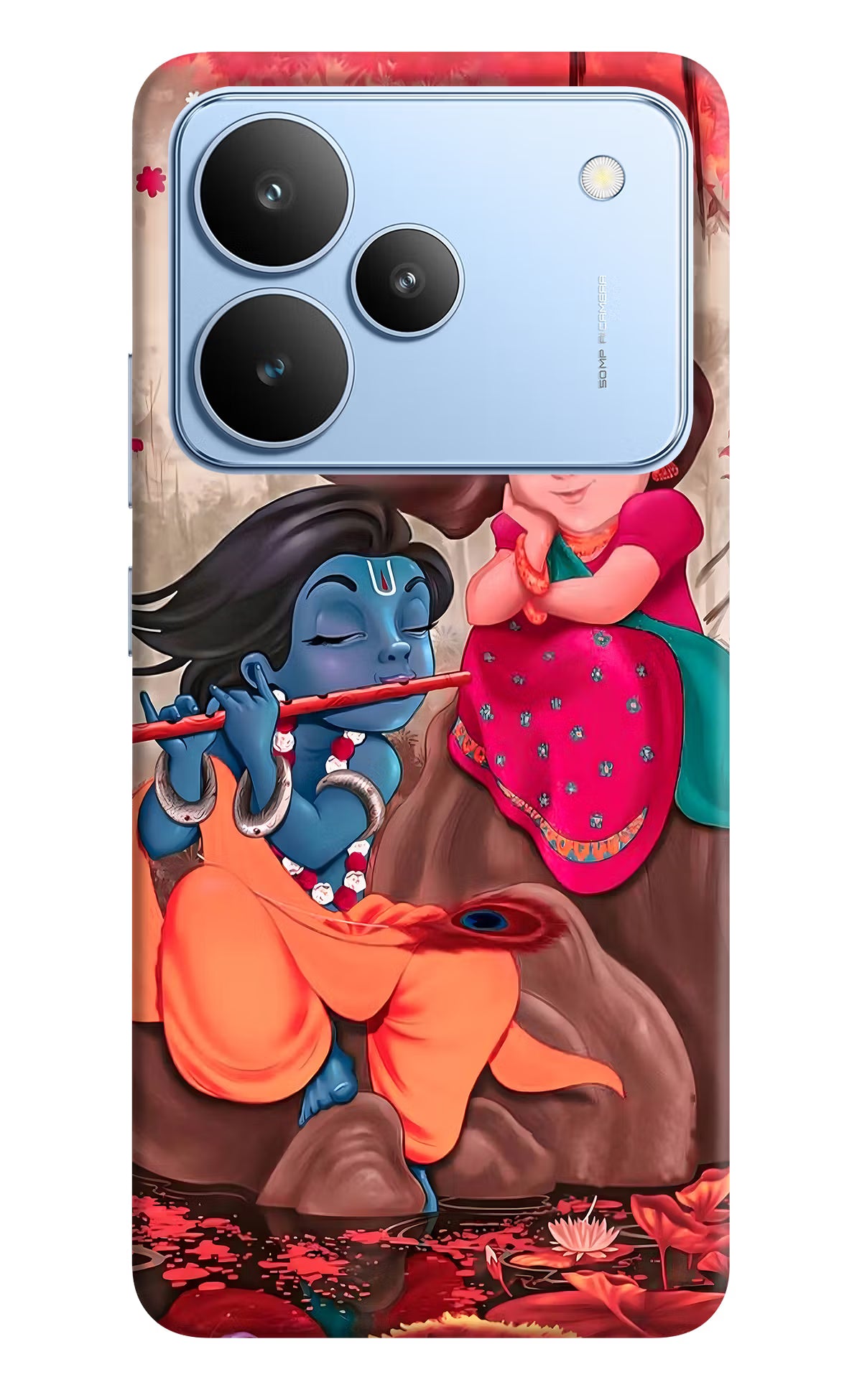 Radhe Krishna Realme P4 Back Cover - Radhe Krishna Realme P4 Hard Case Back Cover by Casekaro Radhe Krishna Realme P4 Hard Case Back Cover by Casekaro
