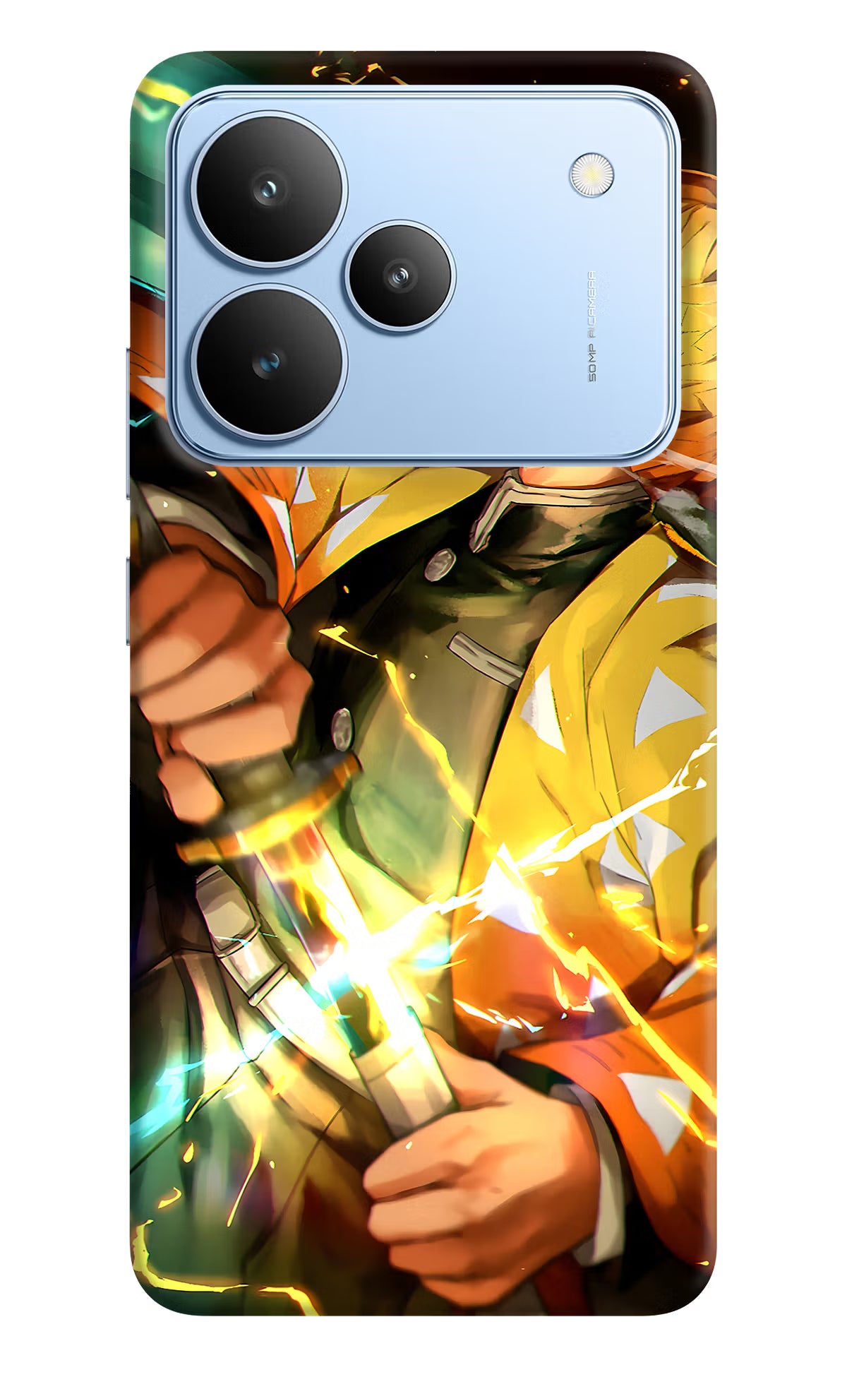 Demon Slayer Realme P4 Back Cover - Demon Slayer Realme P4 Hard Case Back Cover by Casekaro Demon Slayer Realme P4 Hard Case Back Cover by Casekaro