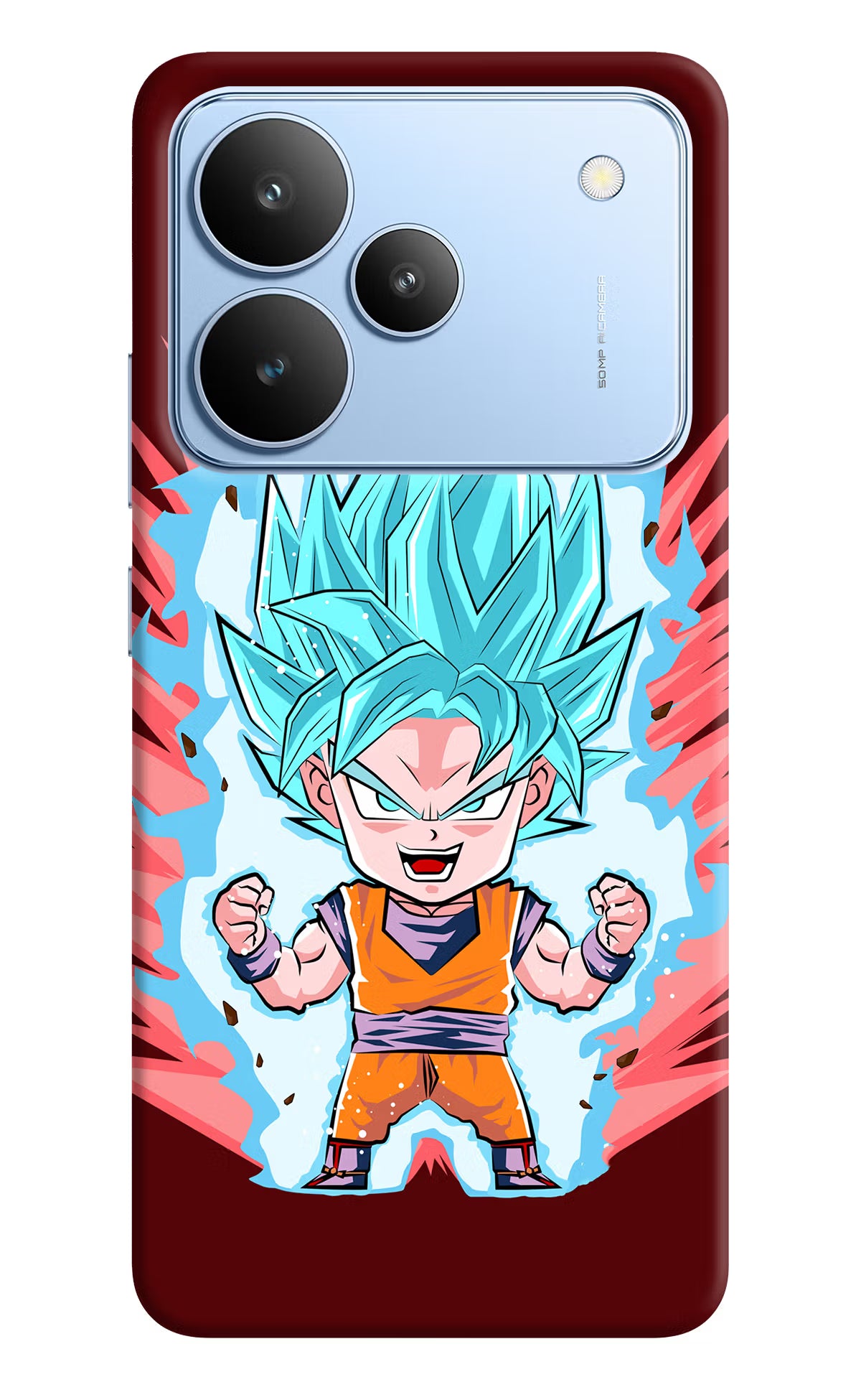 Goku Little Realme P4 Back Cover - Goku Little Realme P4 Hard Case Back Cover by Casekaro Goku Little Realme P4 Hard Case Back Cover by Casekaro