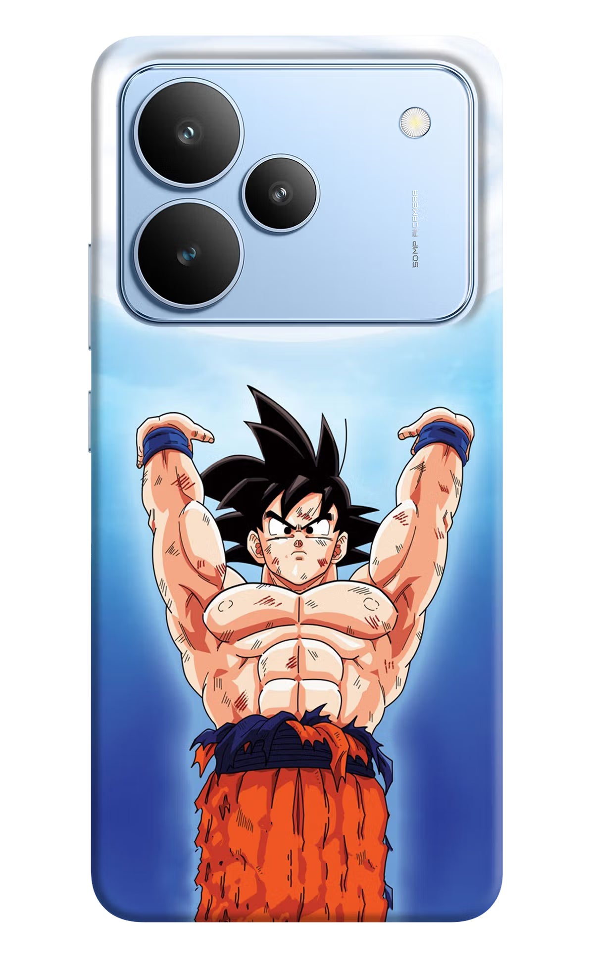Goku Power Realme P4 Back Cover - Goku Power Realme P4 Hard Case Back Cover by Casekaro Goku Power Realme P4 Hard Case Back Cover by Casekaro