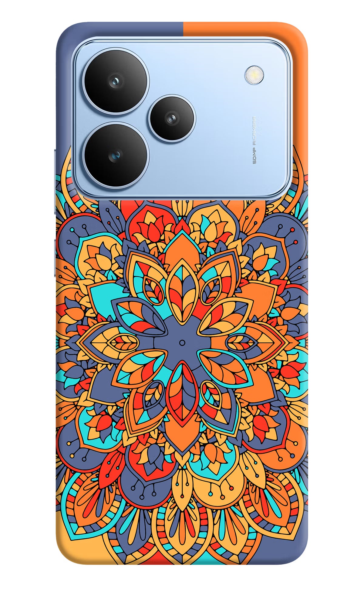 Color Mandala Realme P4 Back Cover - Color Mandala Realme P4 Hard Case Back Cover by Casekaro Color Mandala Realme P4 Hard Case Back Cover by Casekaro