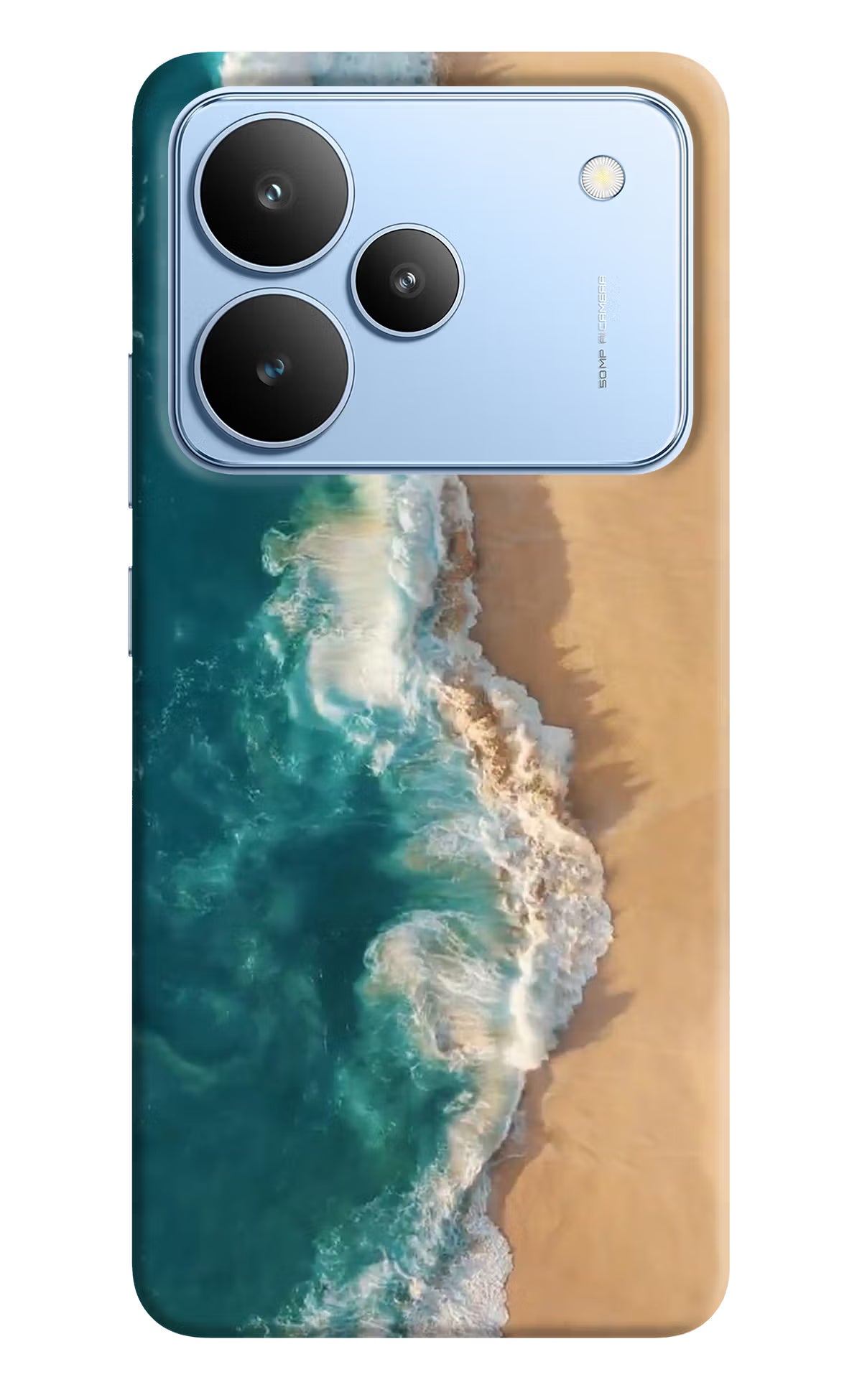 Ocean Beach Realme P4 Back Cover - Ocean Beach Realme P4 Hard Case Back Cover by Casekaro Ocean Beach Realme P4 Hard Case Back Cover by Casekaro
