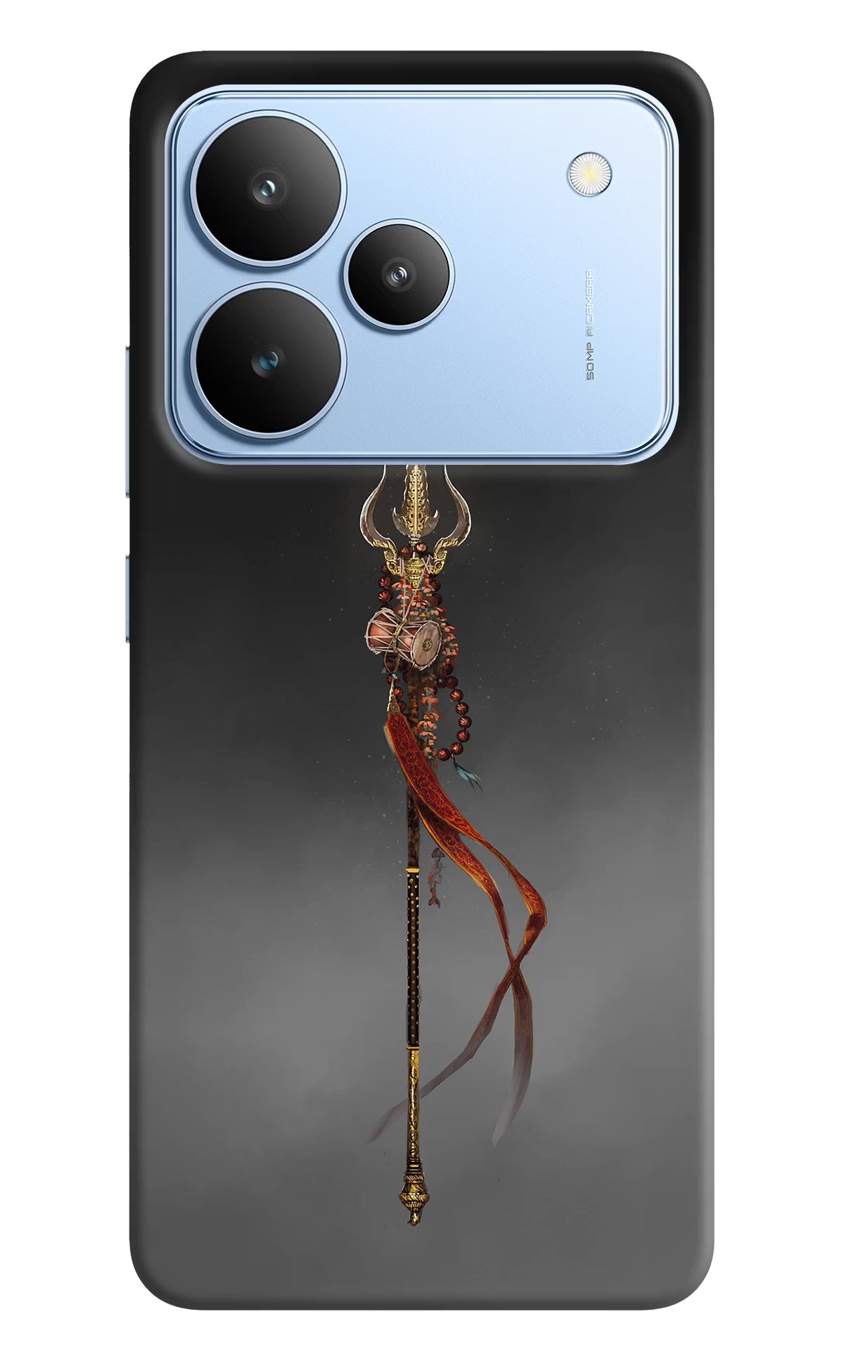 Shiv Trishul Realme P4 Back Cover - Shiv Trishul Realme P4 Hard Case Back Cover by Casekaro Shiv Trishul Realme P4 Hard Case Back Cover by Casekaro