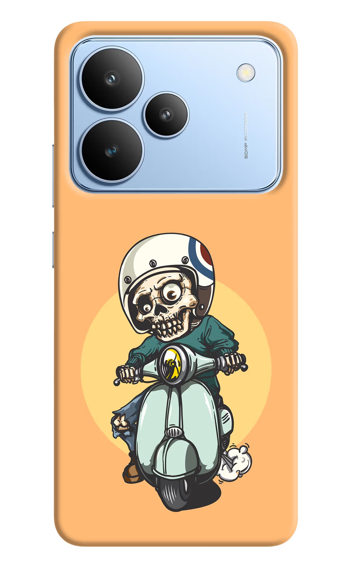 Undead Biker Realme P4 Back Cover - Undead Biker Realme P4 Hard Case Back Cover by Casekaro Undead Biker Realme P4 Hard Case Back Cover by Casekaro