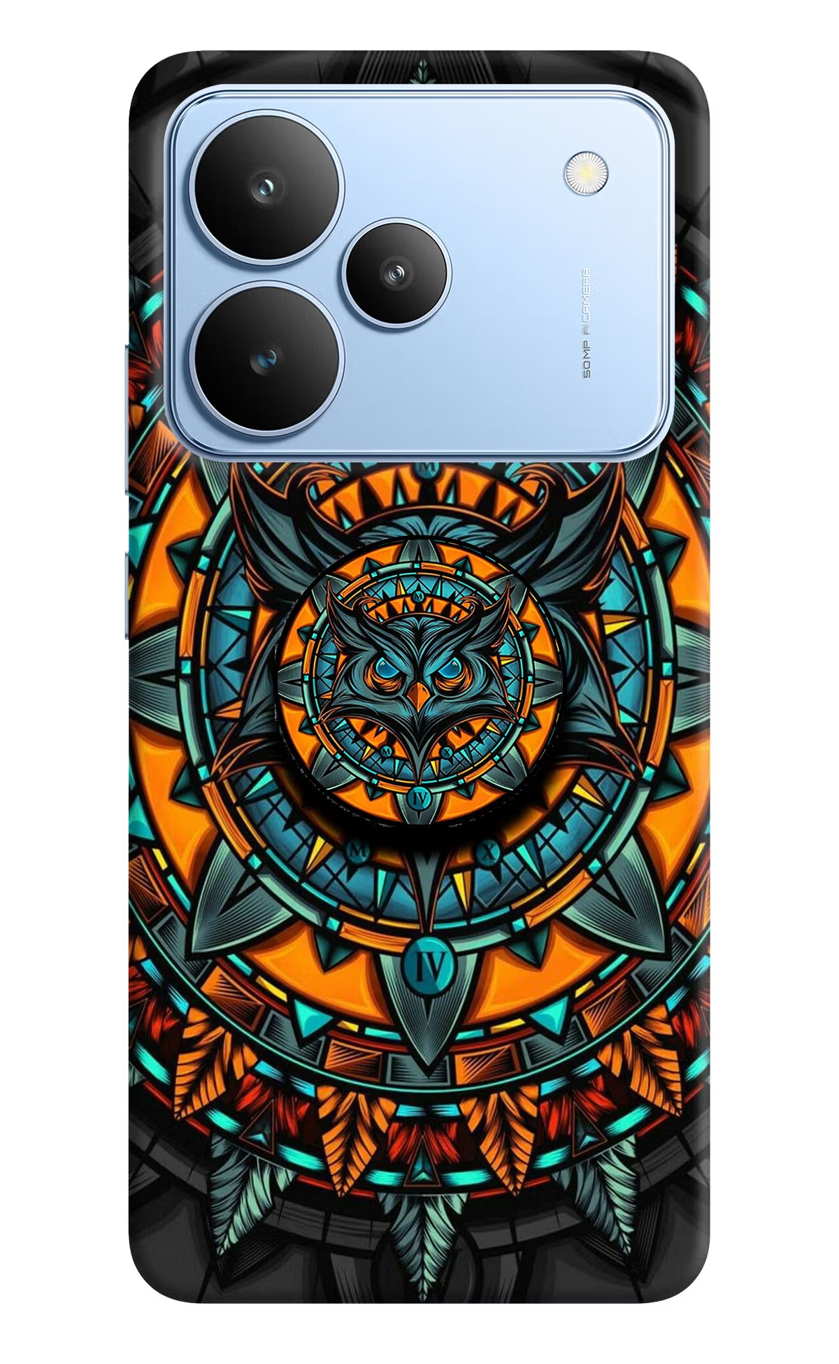Angry Owl Realme P4 Pop Case - Angry Owl Realme P4 Pop Case by Casekaro Angry Owl Realme P4 Pop Case by Casekaro