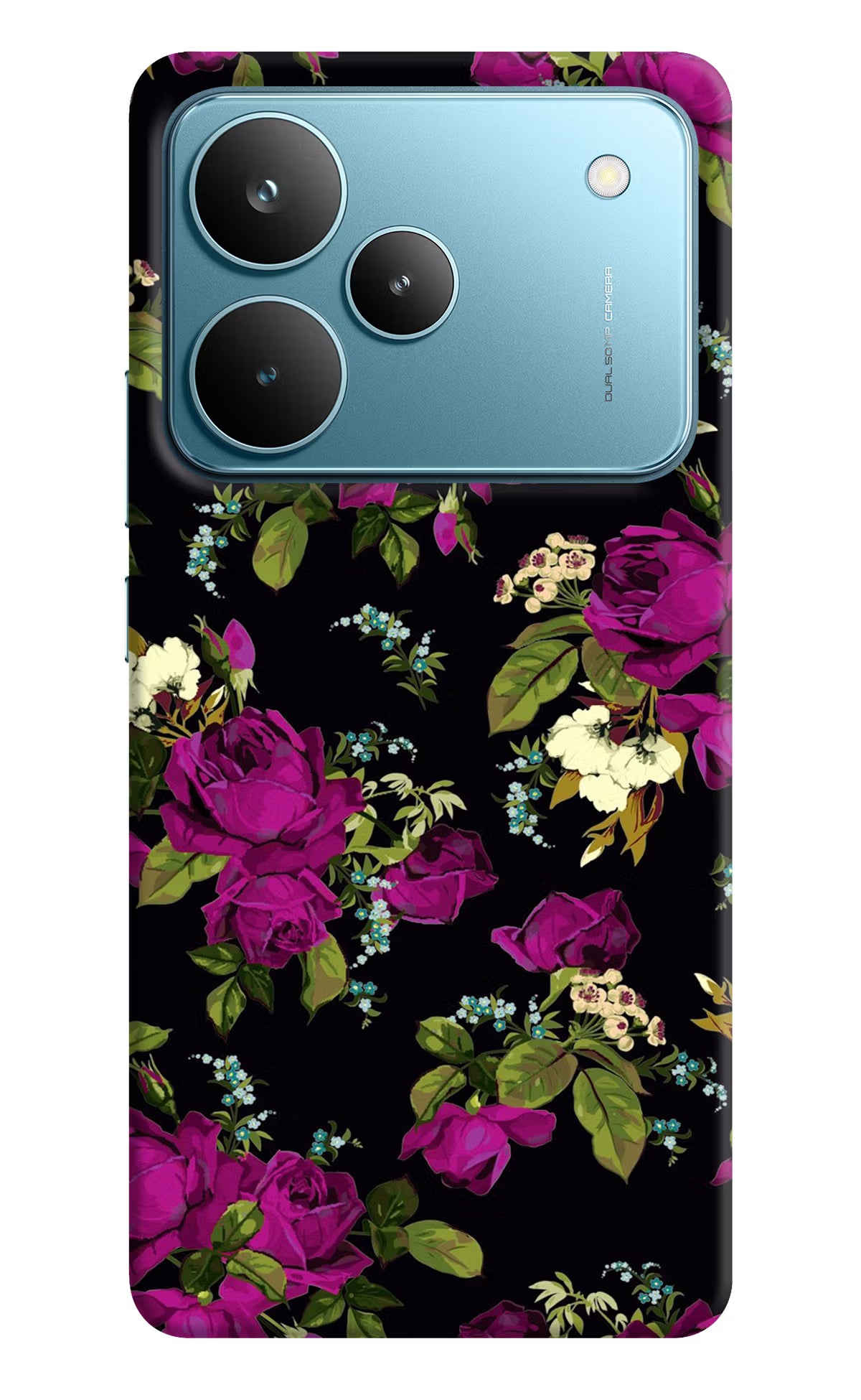 Flowers Realme P4 Pro Back Cover - Flowers Realme P4 Pro Hard Case Back Cover by Casekaro Flowers Realme P4 Pro Hard Case Back Cover by Casekaro
