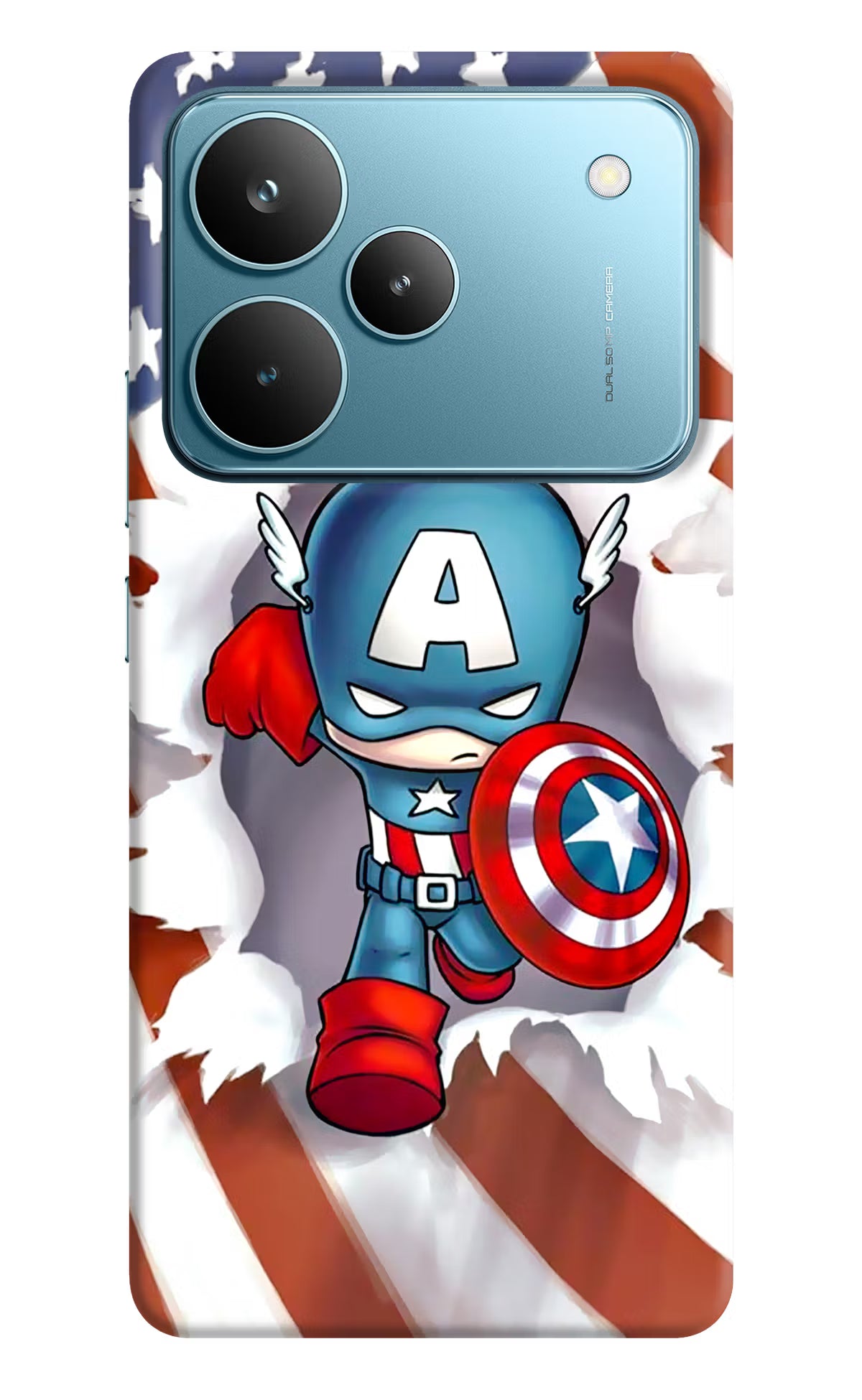 Captain America Realme P4 Pro Back Cover - Captain America Realme P4 Pro Hard Case Back Cover by Casekaro Captain America Realme P4 Pro Hard Case Back Cover by Casekaro