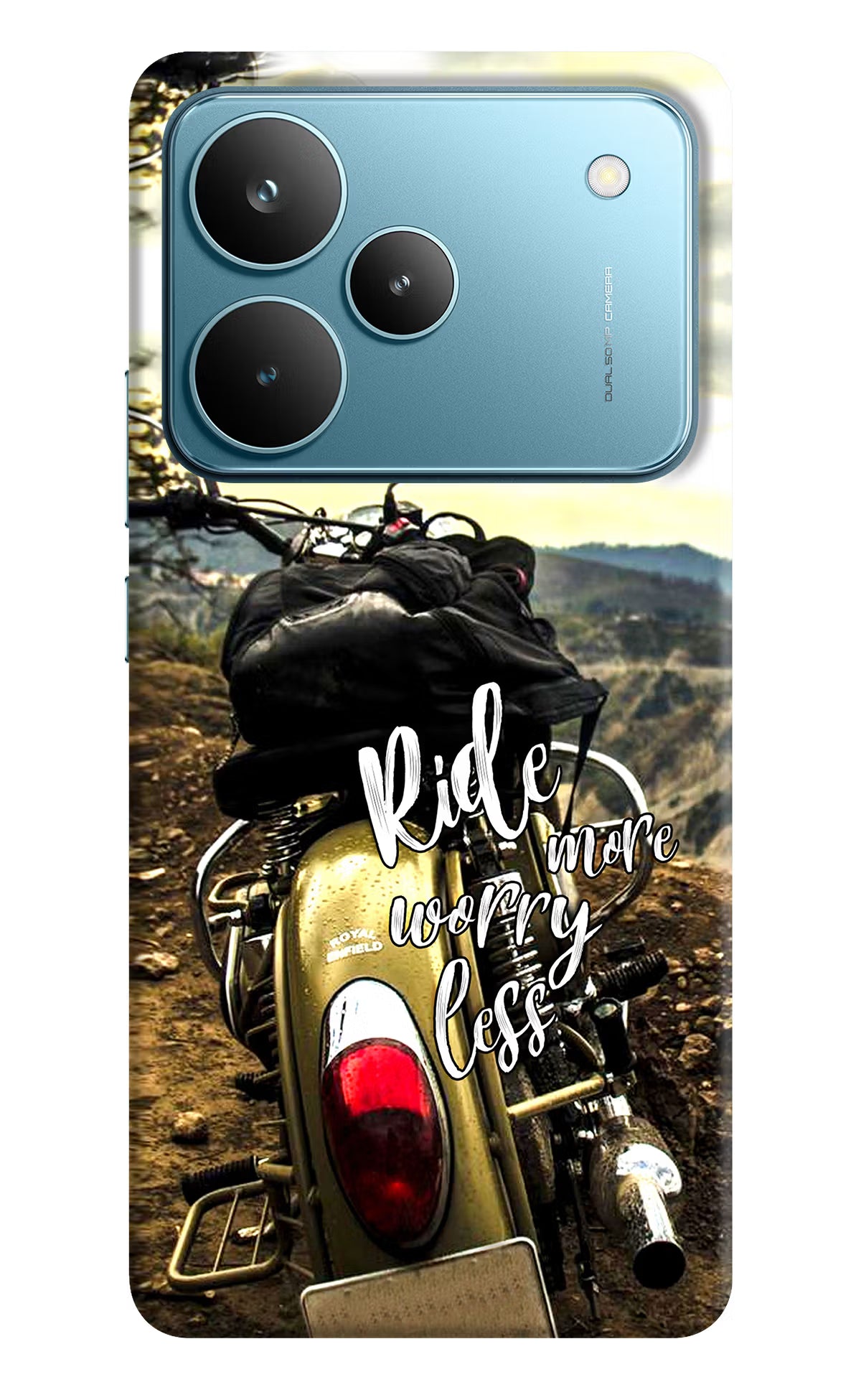 Ride More Worry Less Realme P4 Pro Back Cover - Ride More Worry Less Realme P4 Pro Hard Case Back Cover by Casekaro Ride More Worry Less Realme P4 Pro Hard Case Back Cover by Casekaro