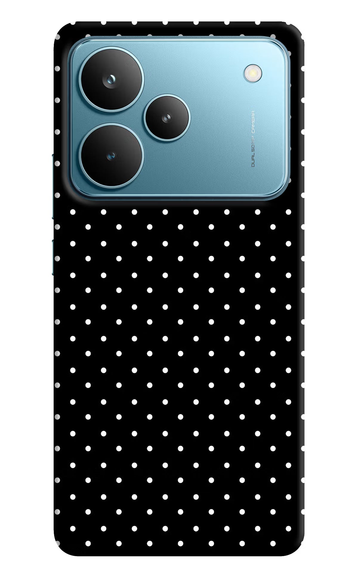 White Dots Realme P4 Pro Back Cover - White Dots Realme P4 Pro Hard Case Back Cover by Casekaro White Dots Realme P4 Pro Hard Case Back Cover by Casekaro