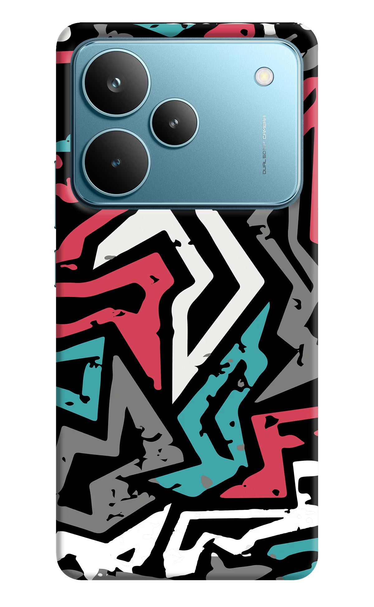 Geometric Graffiti Realme P4 Pro Back Cover - Geometric Graffiti Realme P4 Pro Hard Case Back Cover by Casekaro Geometric Graffiti Realme P4 Pro Hard Case Back Cover by Casekaro