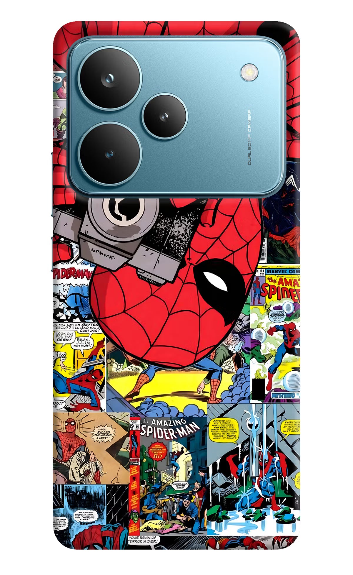 Spider Man Realme P4 Pro Back Cover - Spider Man Realme P4 Pro Hard Case Back Cover by Casekaro Spider Man Realme P4 Pro Hard Case Back Cover by Casekaro