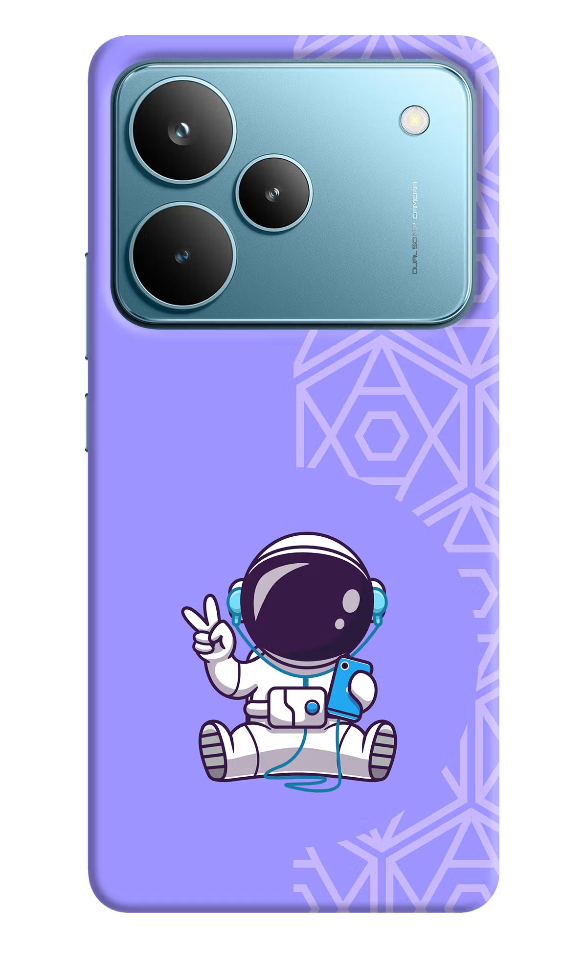 Cute Astronaut Chilling Realme P4 Pro Back Cover - Cute Astronaut Chilling Realme P4 Pro Hard Case Back Cover by Casekaro Cute Astronaut Chilling Realme P4 Pro Hard Case Back Cover by Casekaro