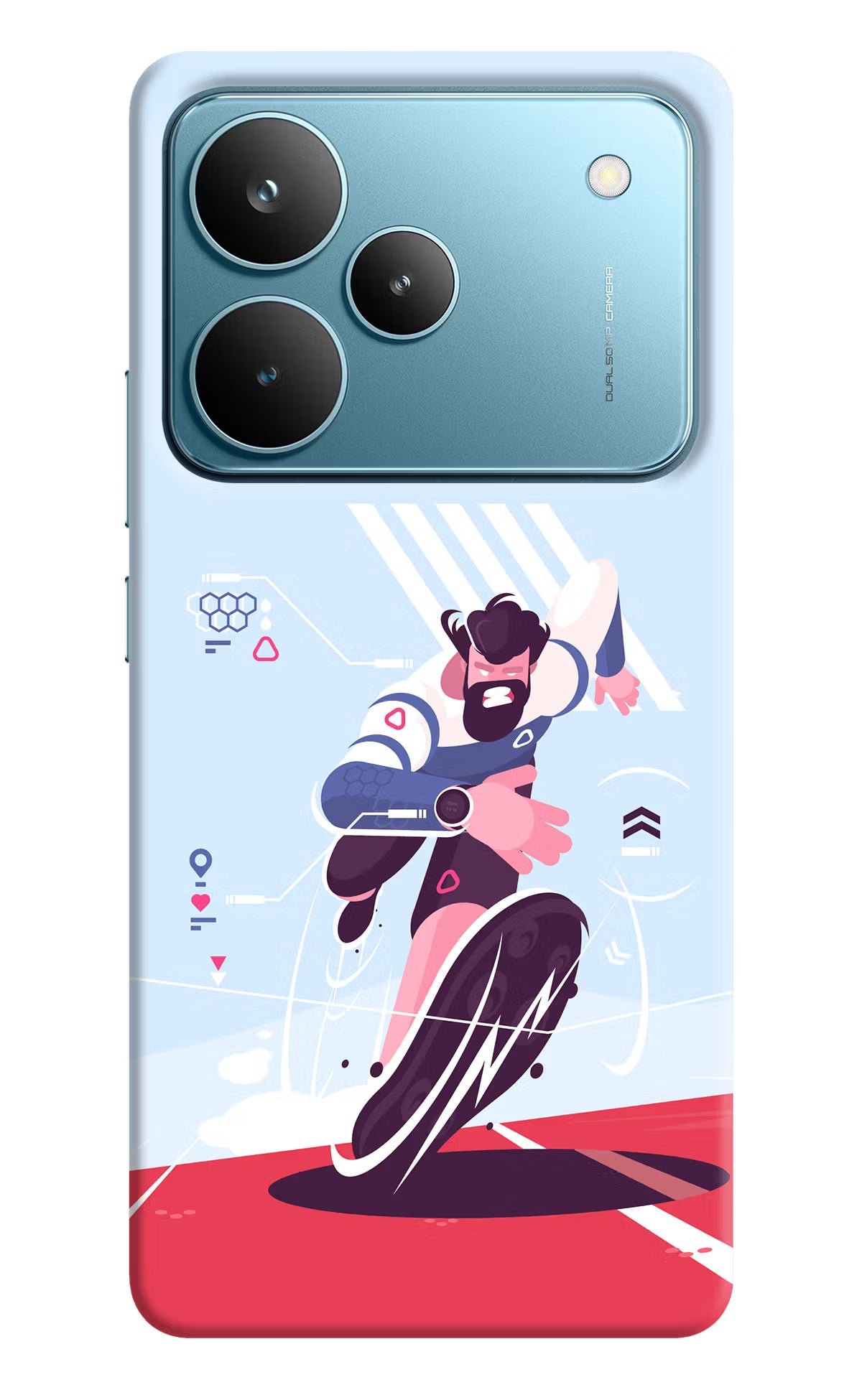 Run Pro Realme P4 Pro Back Cover - Run Pro Realme P4 Pro Hard Case Back Cover by Casekaro Run Pro Realme P4 Pro Hard Case Back Cover by Casekaro