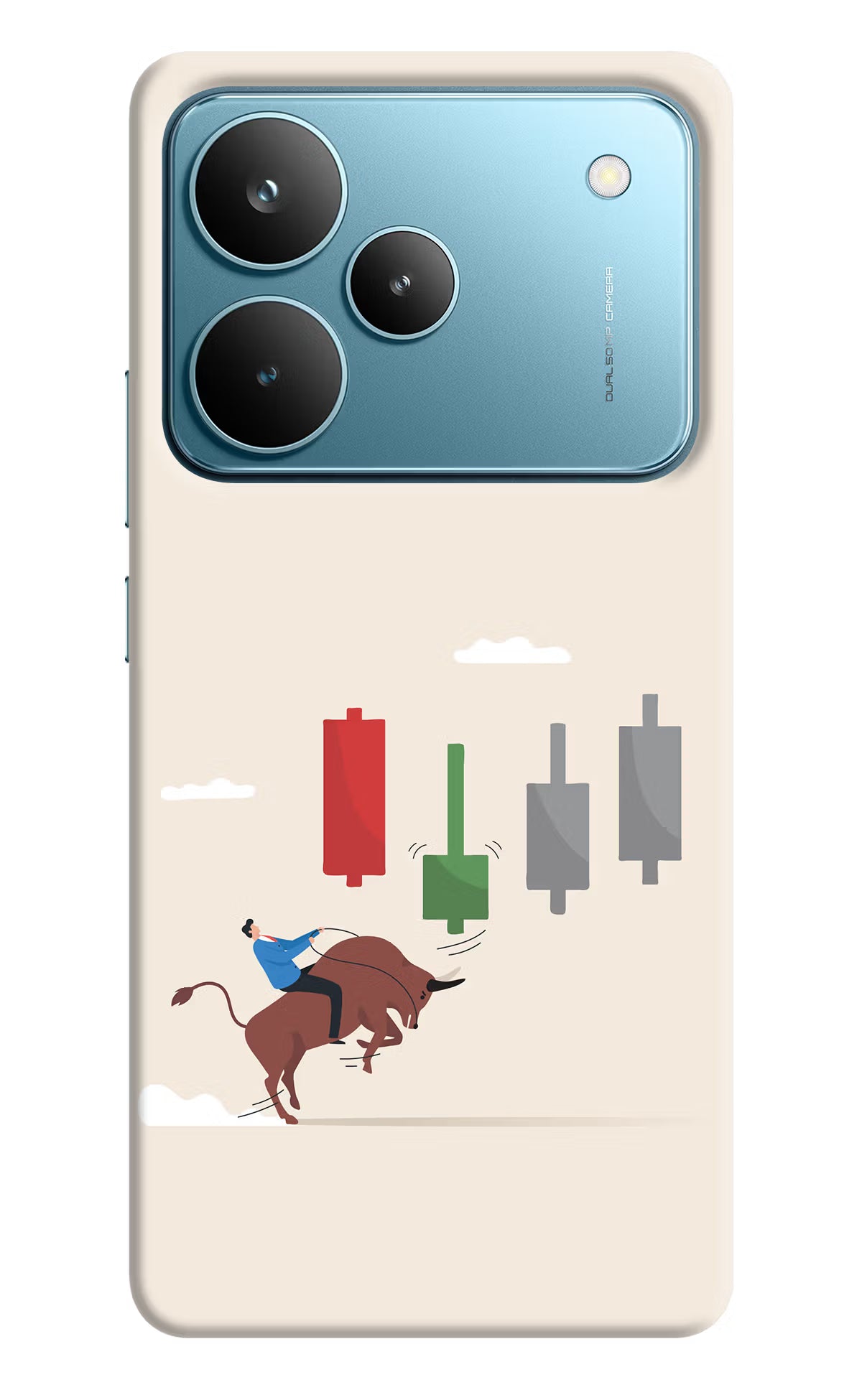 Bull Trading Momentum Realme P4 Pro Back Cover - Bull Trading Momentum Realme P4 Pro Hard Case Back Cover by Casekaro Bull Trading Momentum Realme P4 Pro Hard Case Back Cover by Casekaro