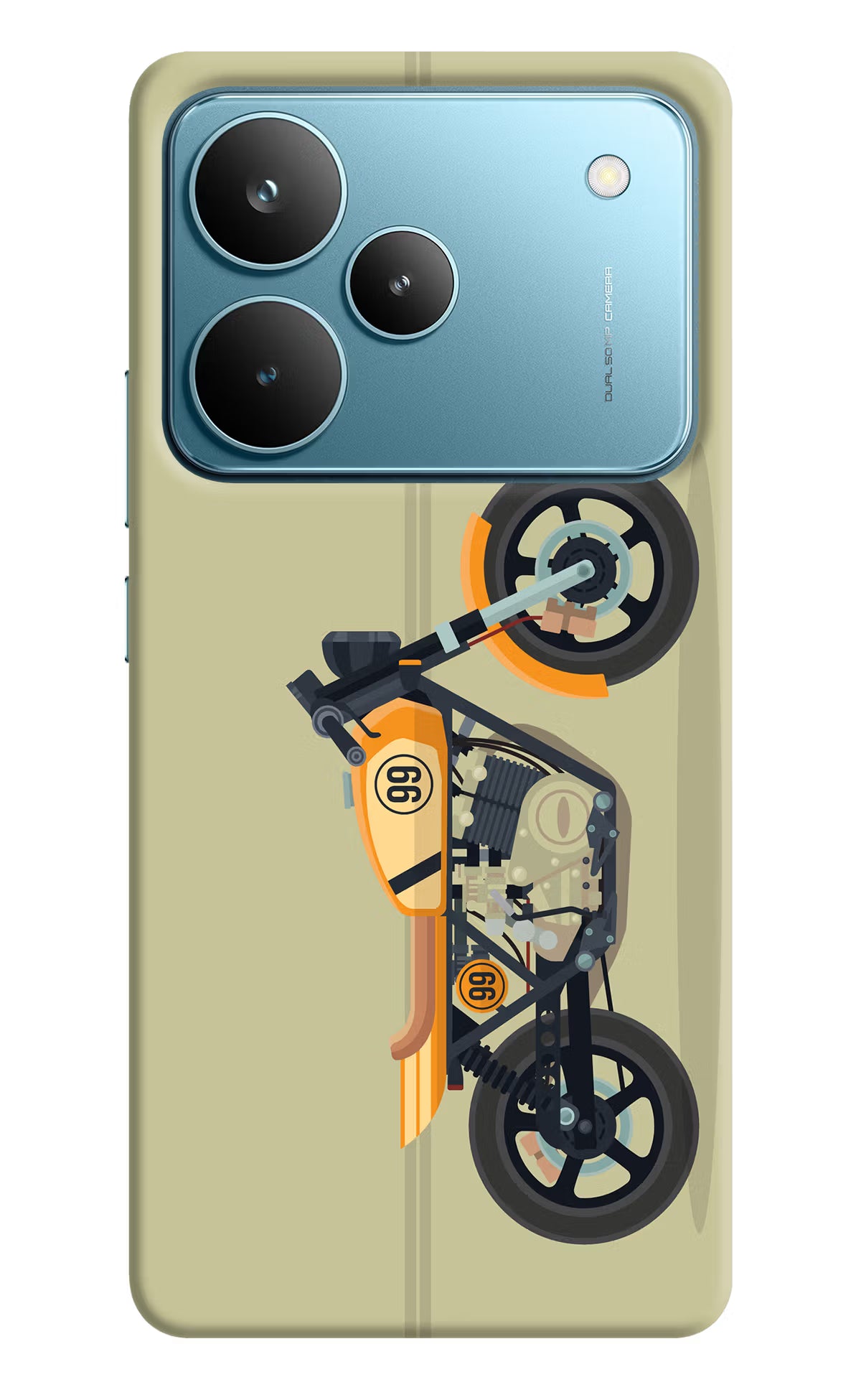 Vertical Speedster Realme P4 Pro Back Cover - Vertical Speedster Realme P4 Pro Hard Case Back Cover by Casekaro Vertical Speedster Realme P4 Pro Hard Case Back Cover by Casekaro