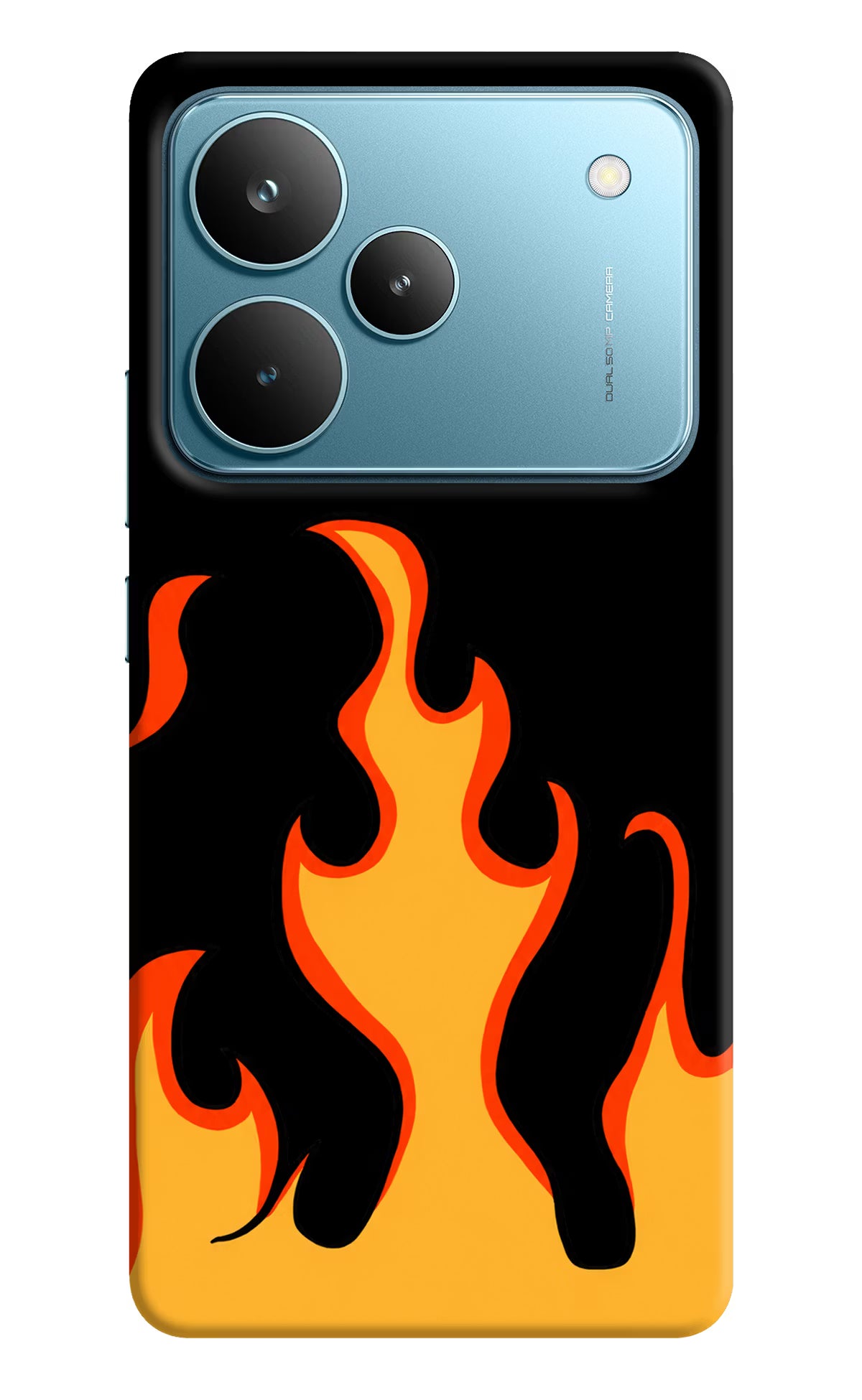 Fired Up – Black Realme P4 Pro Back Cover - Fired Up – Black Realme P4 Pro Hard Case Back Cover by Casekaro Fired Up – Black Realme P4 Pro Hard Case Back Cover by Casekaro