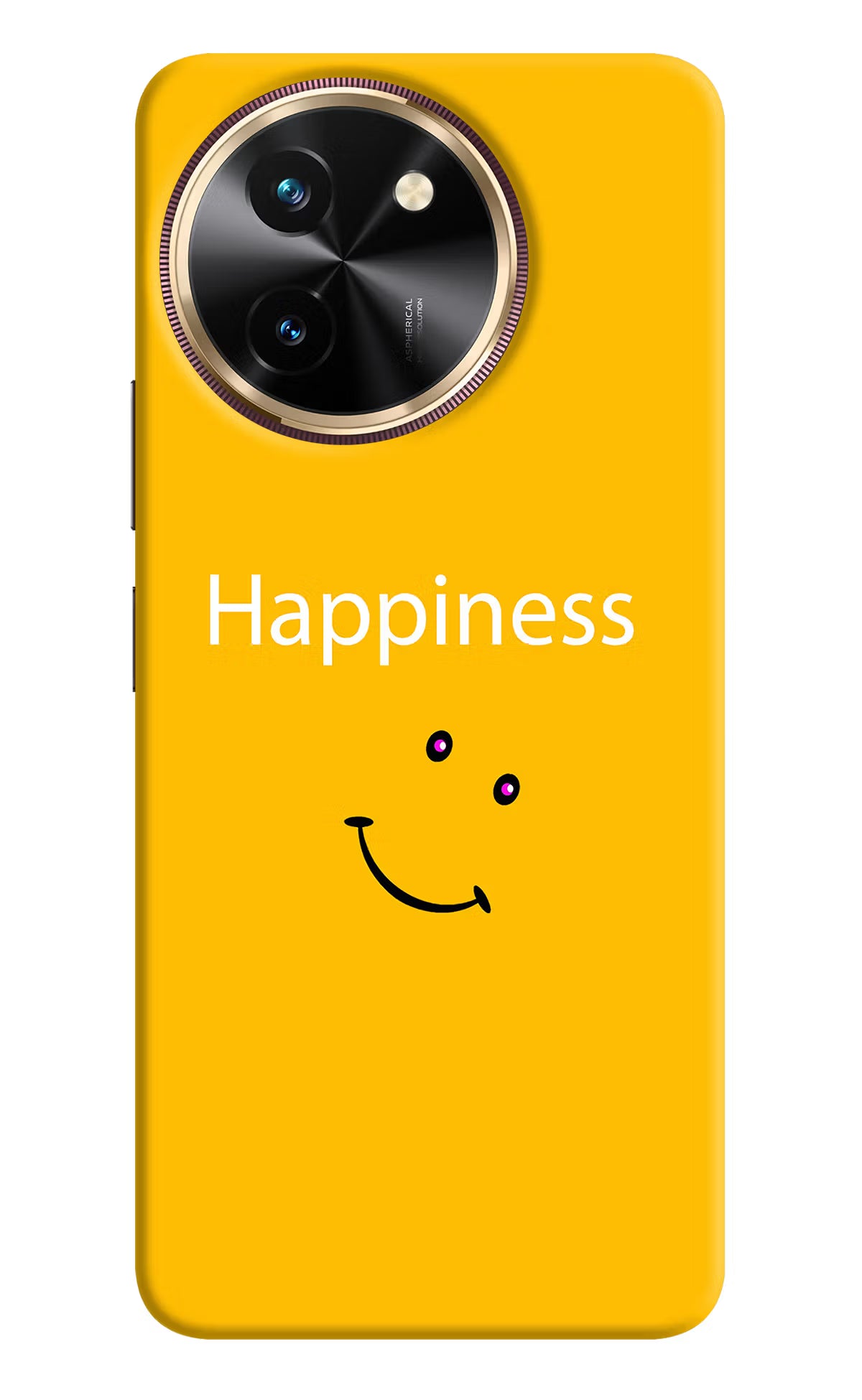 Happiness With Smiley Vivo T3x Back Cover - Happiness With Smiley Vivo T3x Hard Case Back Cover by Casekaro Happiness With Smiley Vivo T3x Hard Case Back Cover by Casekaro