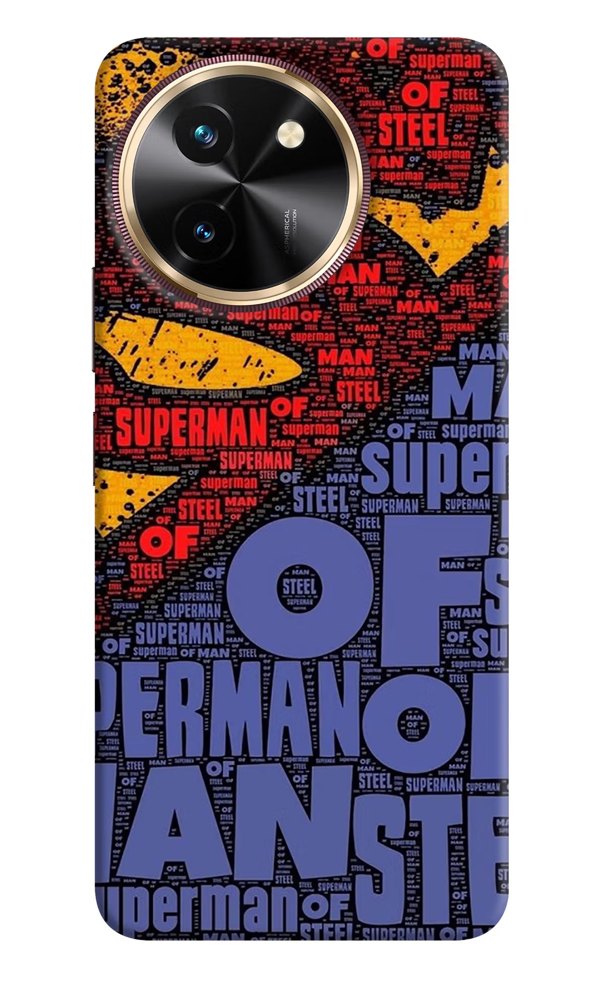 Superman Vivo T3x Back Cover - Superman Vivo T3x Hard Case Back Cover by Casekaro Superman Vivo T3x Hard Case Back Cover by Casekaro