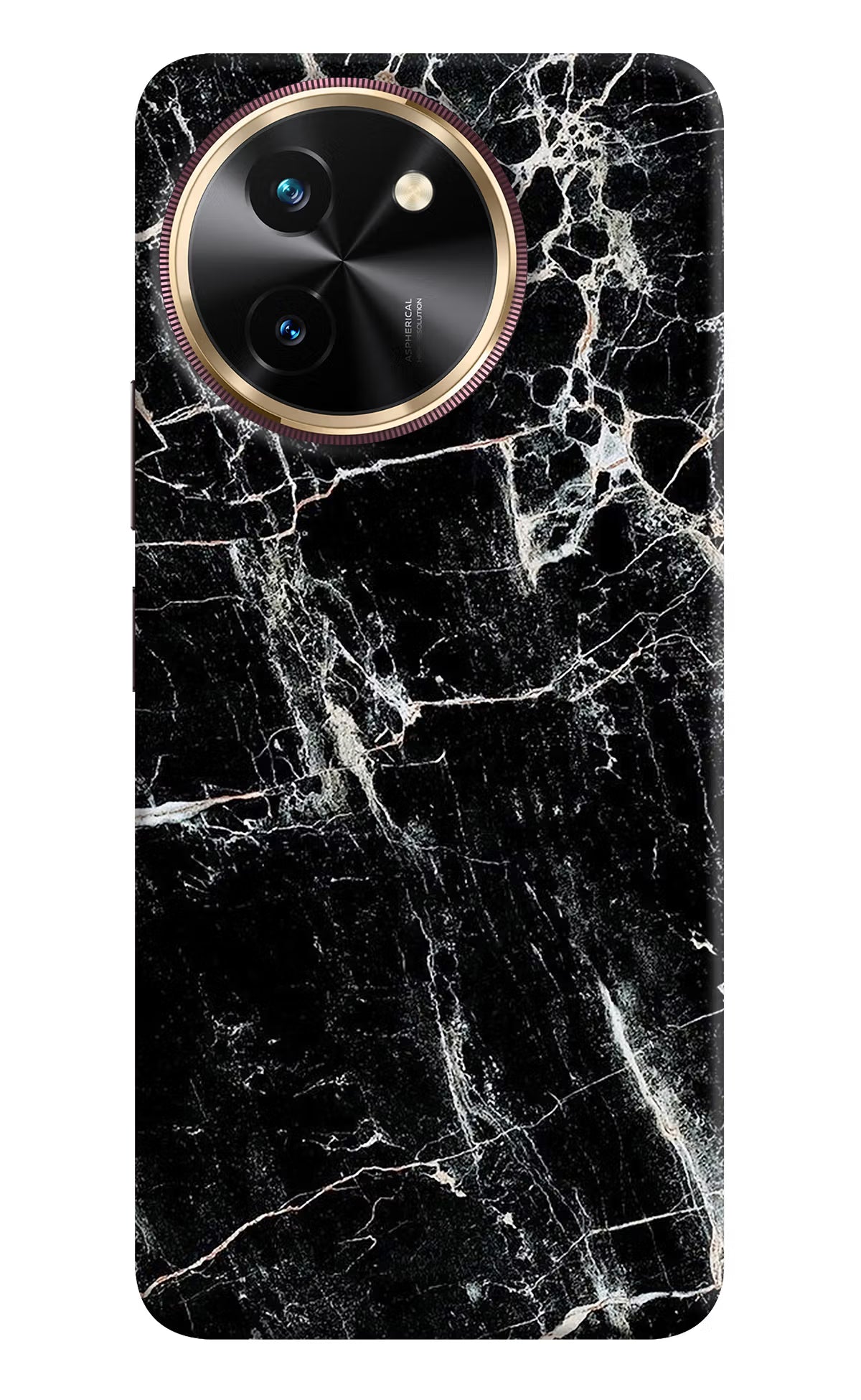 Black Marble Texture Vivo T3x Back Cover - Black Marble Texture Vivo T3x Hard Case Back Cover by Casekaro Black Marble Texture Vivo T3x Hard Case Back Cover by Casekaro