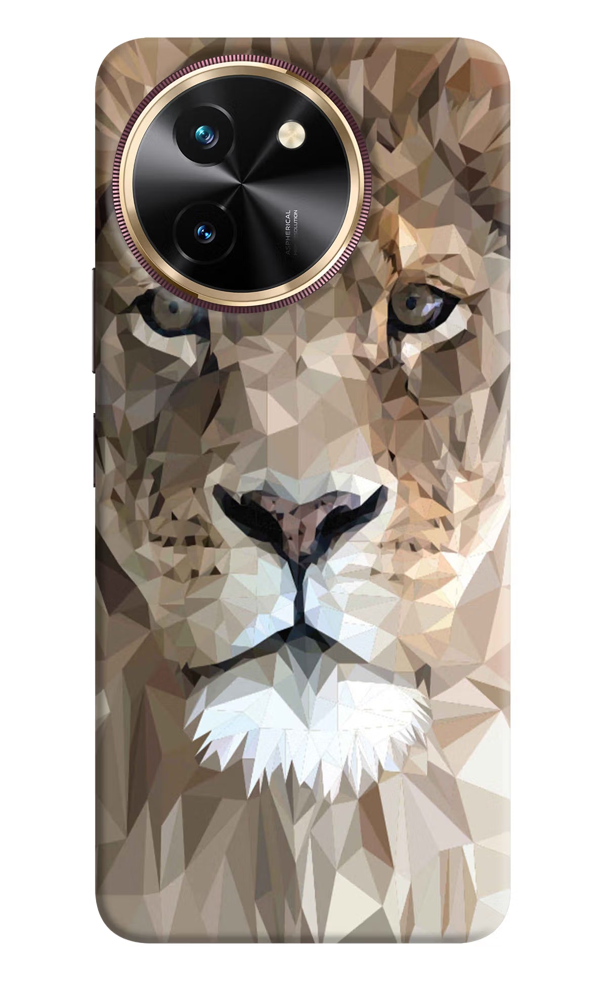 Lion Art Vivo T3x Back Cover - Lion Art Vivo T3x Hard Case Back Cover by Casekaro Lion Art Vivo T3x Hard Case Back Cover by Casekaro