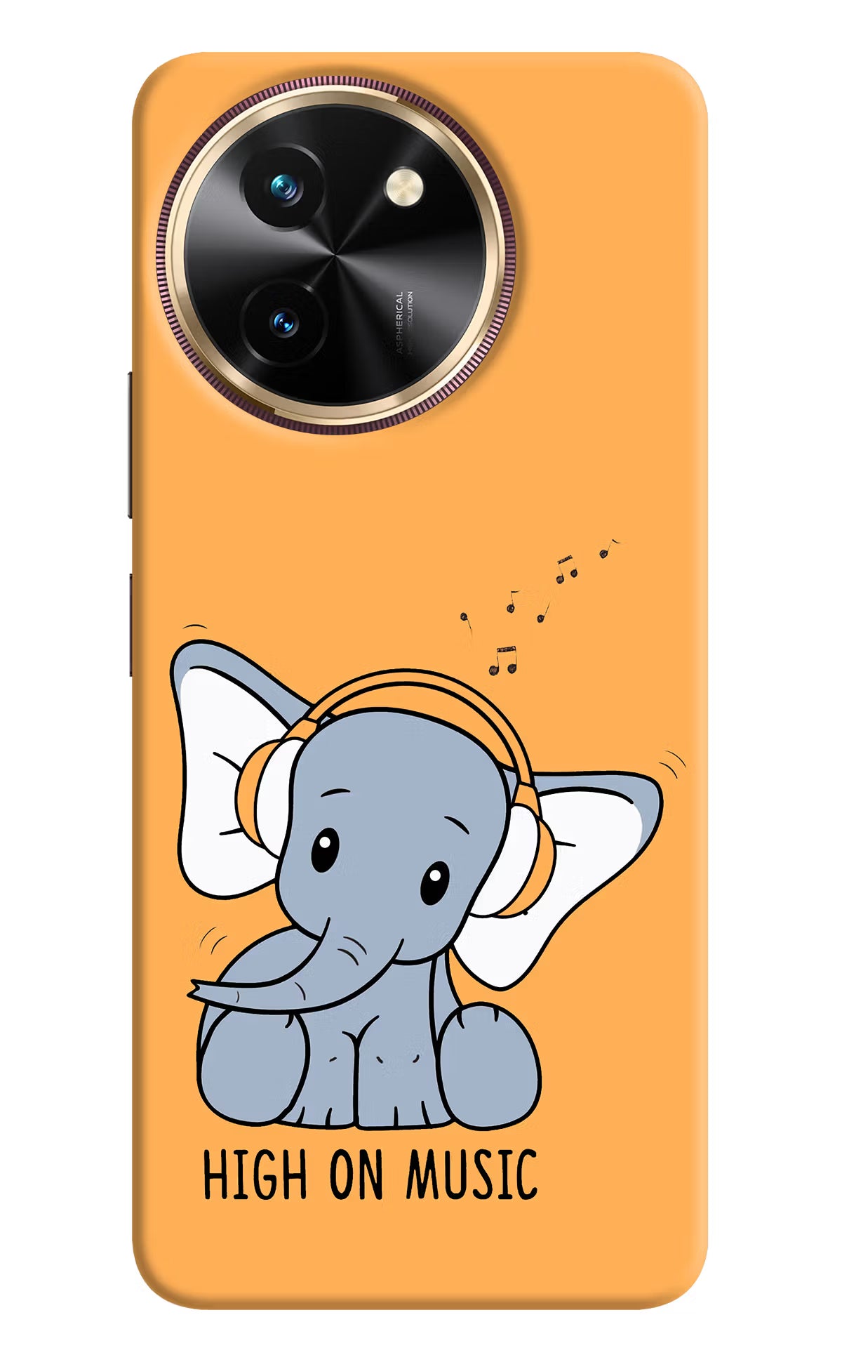 High On Music Vivo T3x Back Cover - High On Music Vivo T3x Hard Case Back Cover by Casekaro High On Music Vivo T3x Hard Case Back Cover by Casekaro