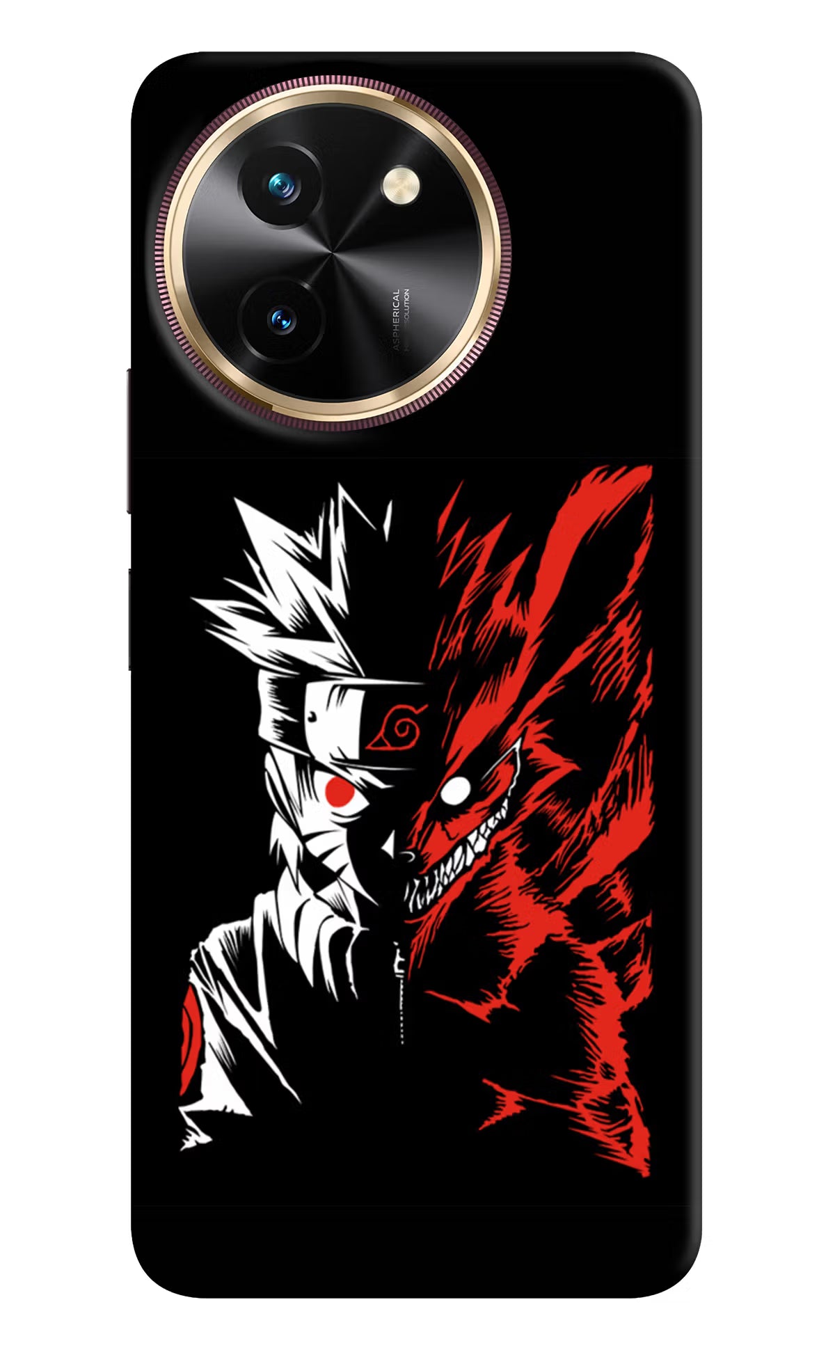 Naruto Two Face Vivo T3x Back Cover - Naruto Two Face Vivo T3x Hard Case Back Cover by Casekaro Naruto Two Face Vivo T3x Hard Case Back Cover by Casekaro