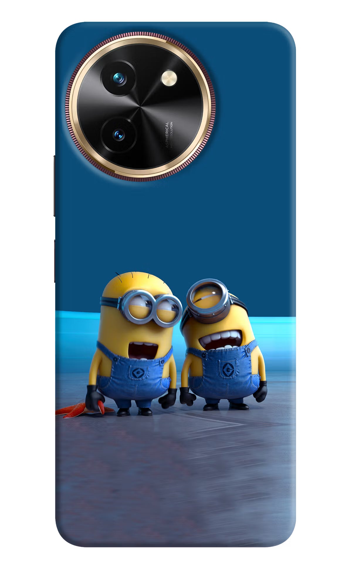 Minion Laughing Vivo T3x Back Cover - Minion Laughing Vivo T3x Hard Case Back Cover by Casekaro Minion Laughing Vivo T3x Hard Case Back Cover by Casekaro