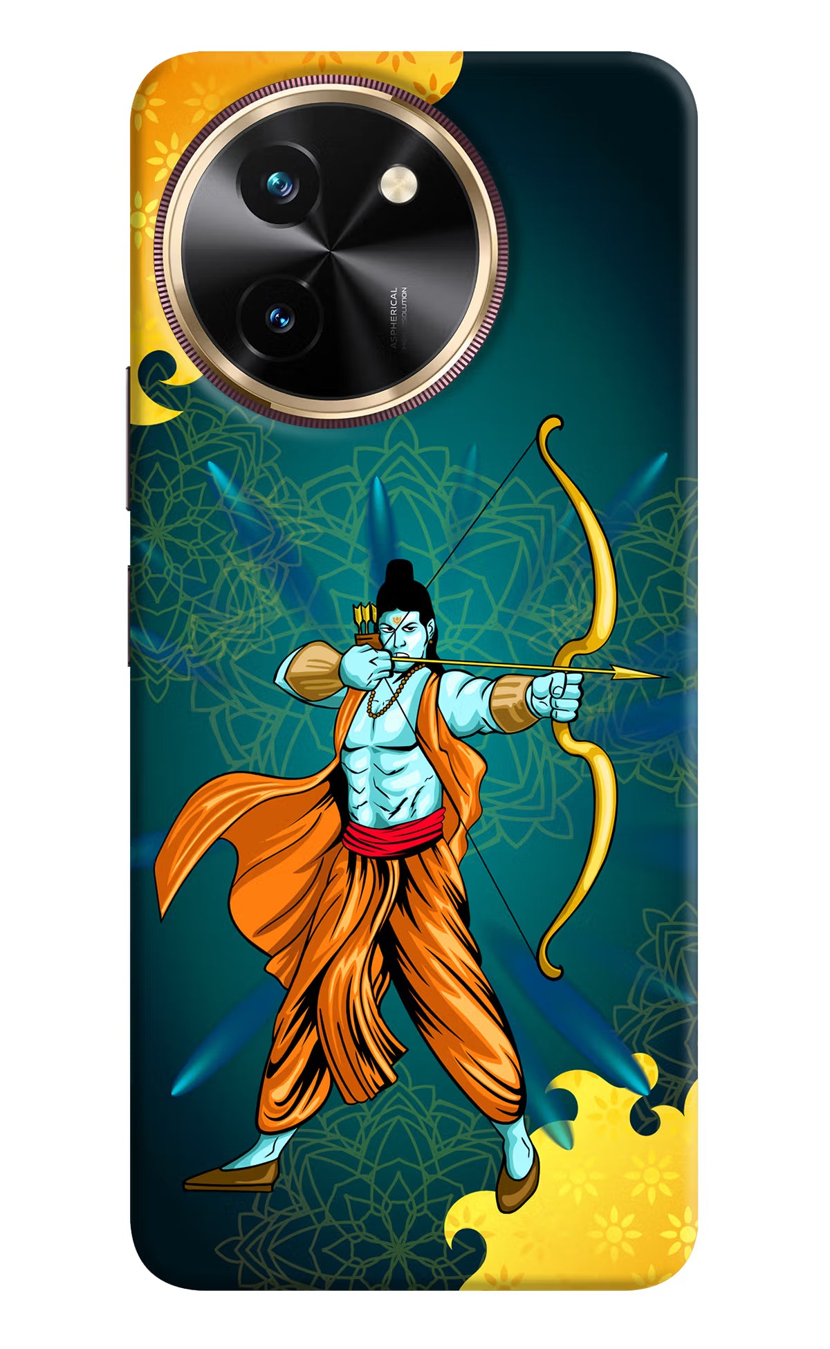 Lord Ram - 6 Vivo T3x Back Cover - Lord Ram - 6 Vivo T3x Hard Case Back Cover by Casekaro Lord Ram - 6 Vivo T3x Hard Case Back Cover by Casekaro