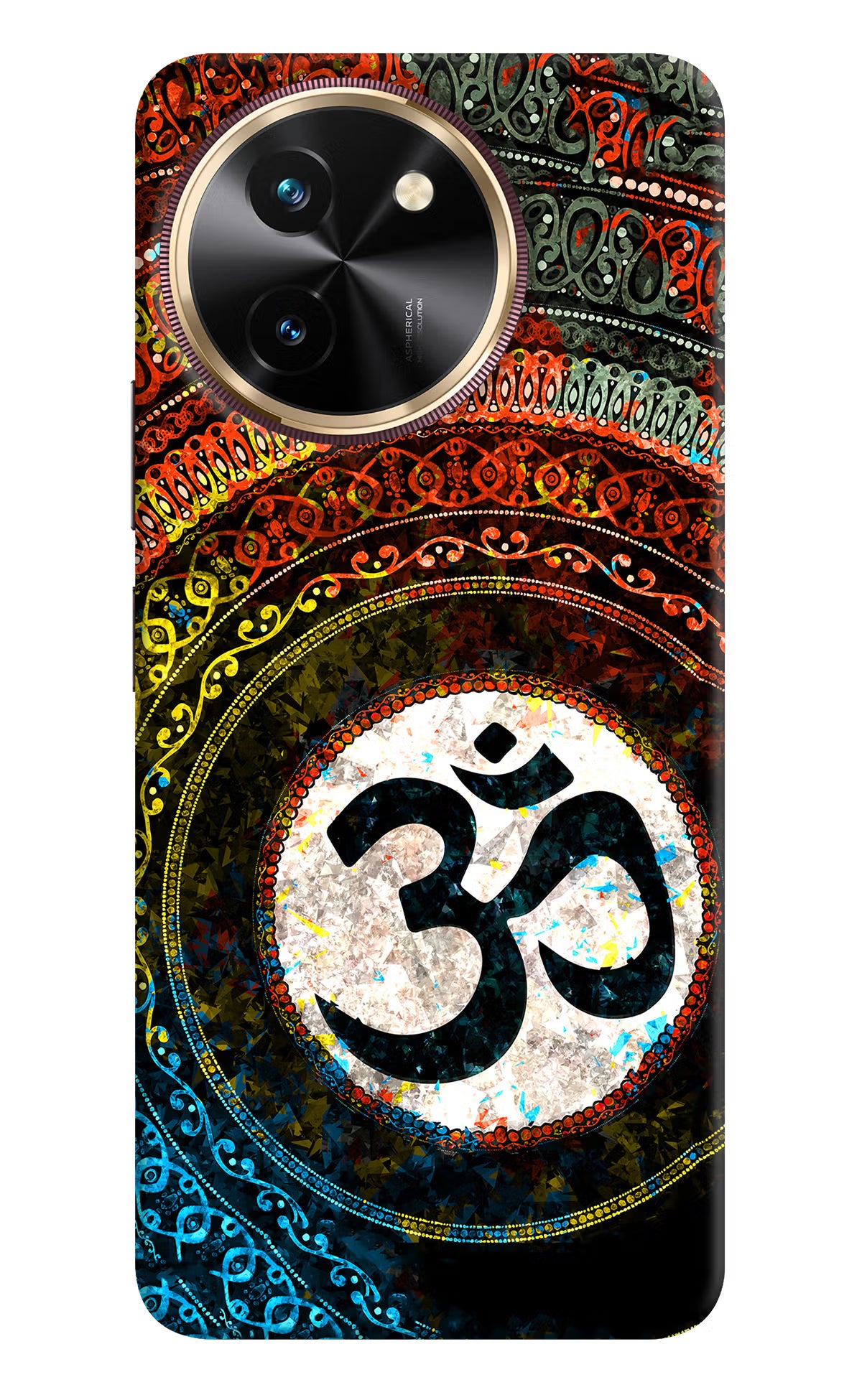 Om Cultural Vivo T3x Back Cover - Om Cultural Vivo T3x Hard Case Back Cover by Casekaro Om Cultural Vivo T3x Hard Case Back Cover by Casekaro