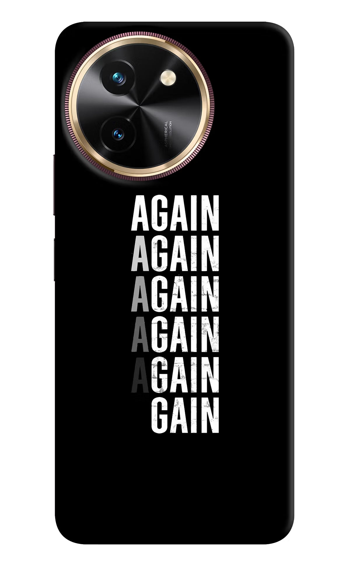 Again Again Gain Vivo T3x Back Cover - Again Again Gain Vivo T3x Hard Case Back Cover by Casekaro Again Again Gain Vivo T3x Hard Case Back Cover by Casekaro