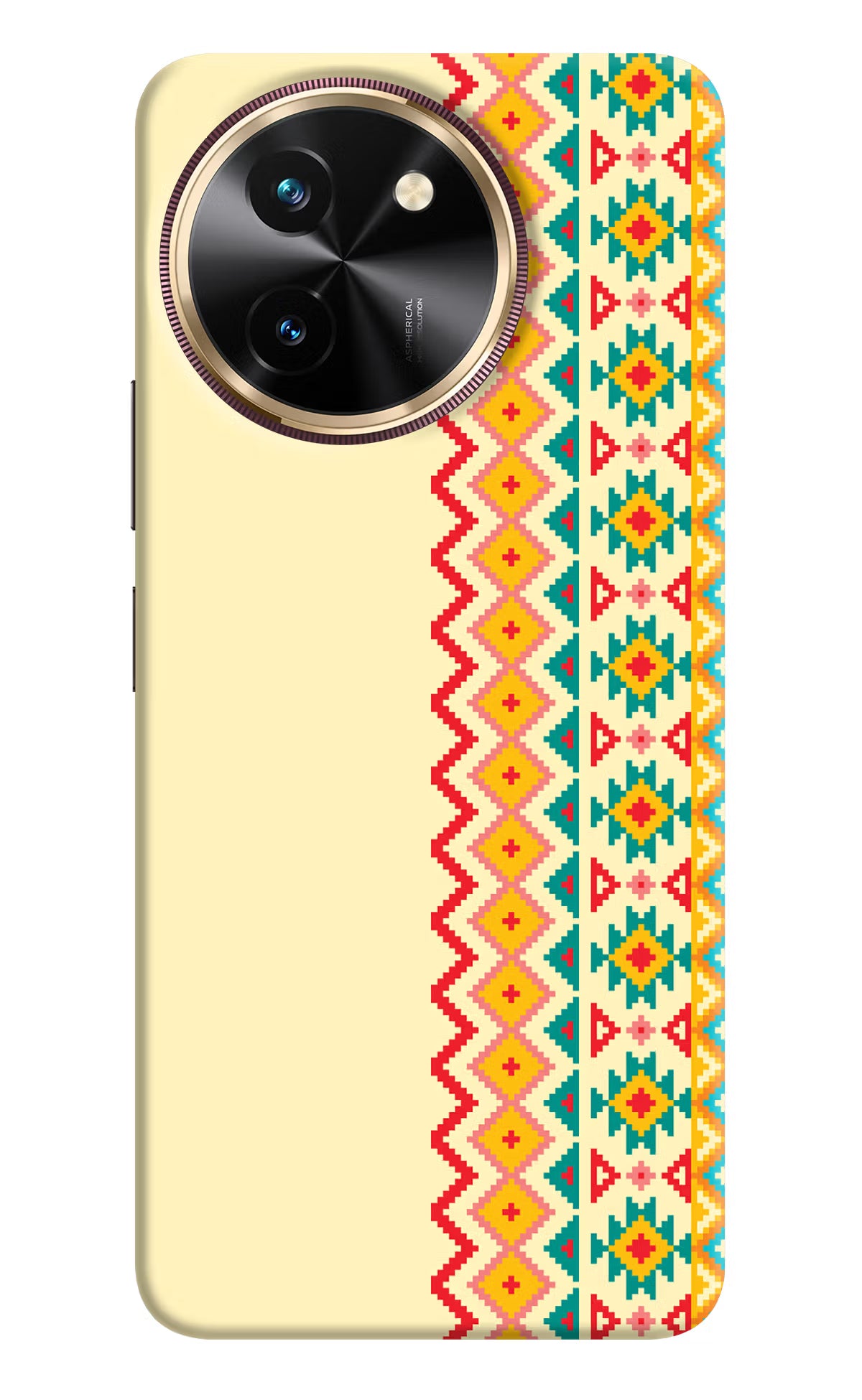 Ethnic Seamless Vivo T3x Back Cover - Ethnic Seamless Vivo T3x Hard Case Back Cover by Casekaro Ethnic Seamless Vivo T3x Hard Case Back Cover by Casekaro