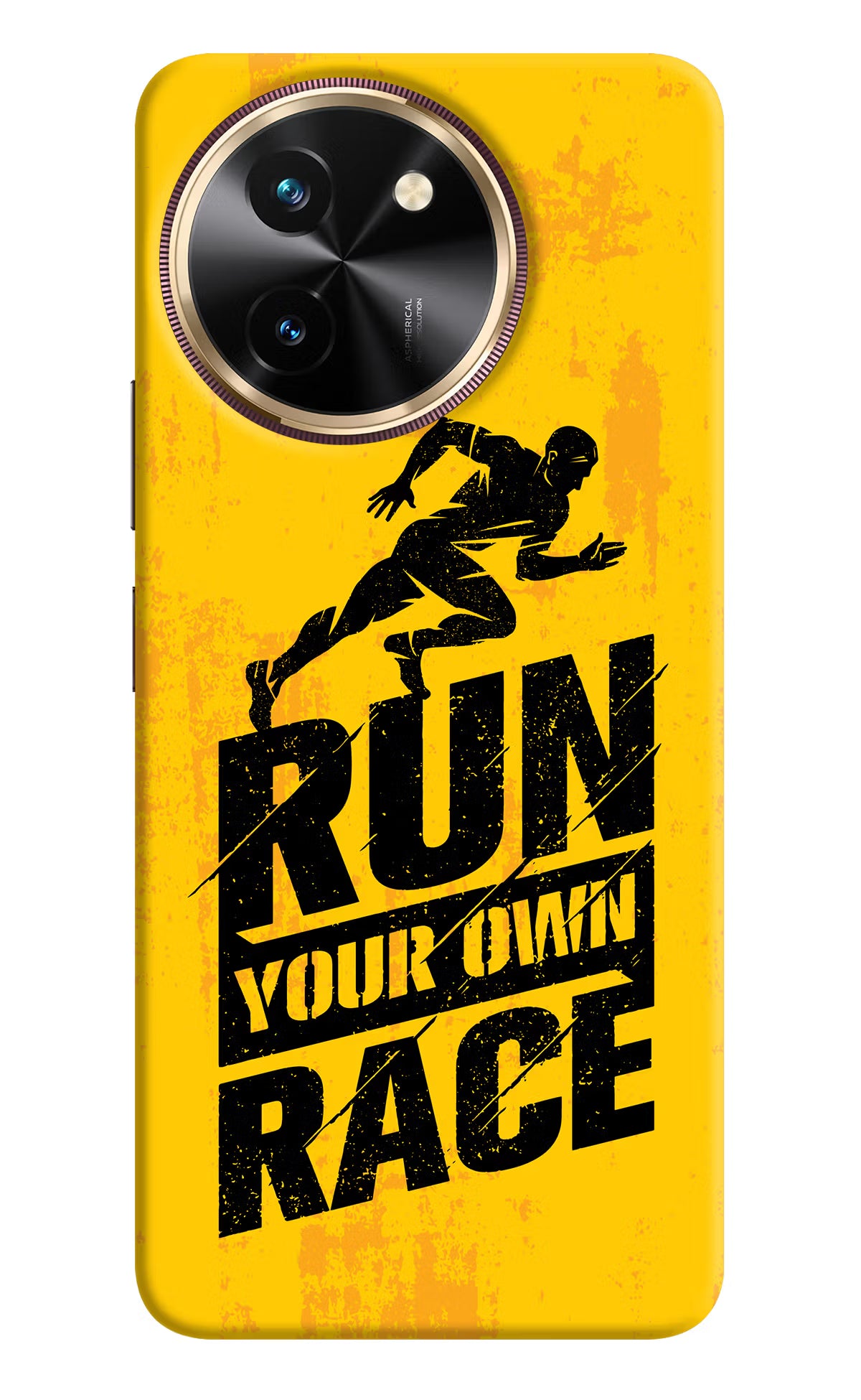 Run Your Own Race Vivo T3x Back Cover - Run Your Own Race Vivo T3x Hard Case Back Cover by Casekaro Run Your Own Race Vivo T3x Hard Case Back Cover by Casekaro