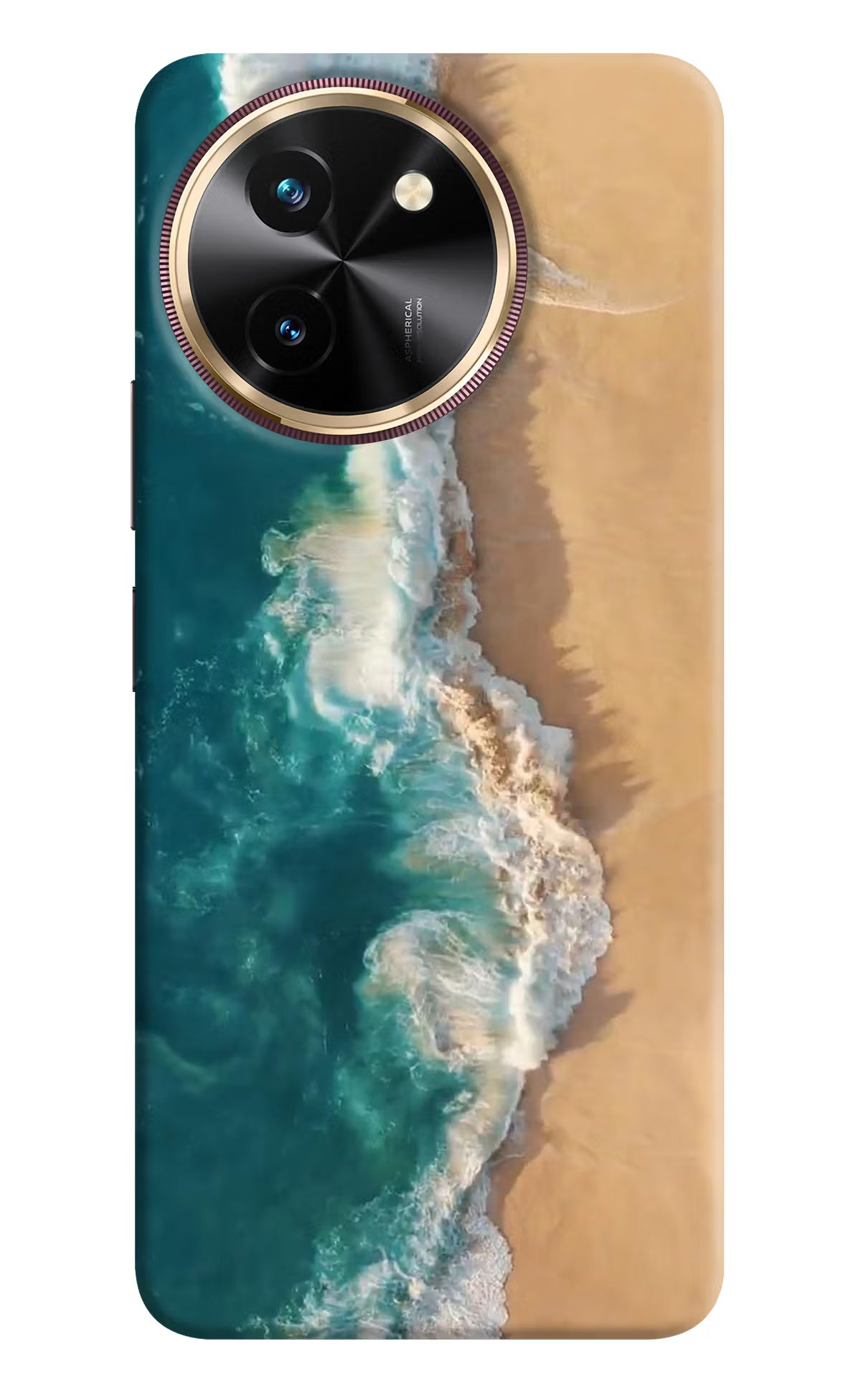 Ocean Beach Vivo T3x Back Cover - Ocean Beach Vivo T3x Hard Case Back Cover by Casekaro Ocean Beach Vivo T3x Hard Case Back Cover by Casekaro